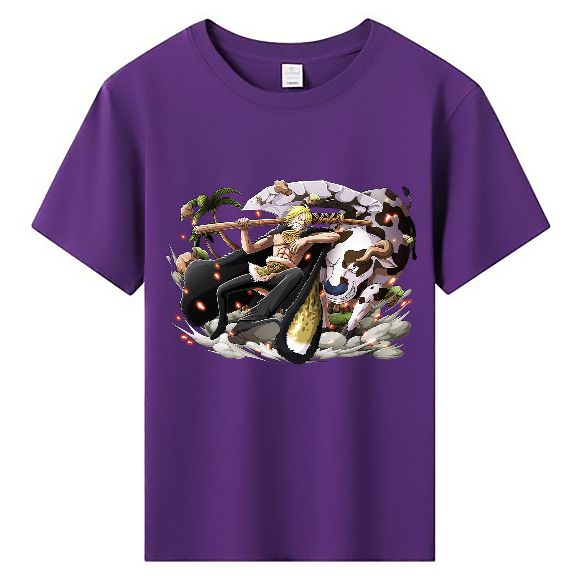（画像用） ワンピース サンジ ONE PIECE Sanji 綿100％キッズTシャツ（フロントプリント）
