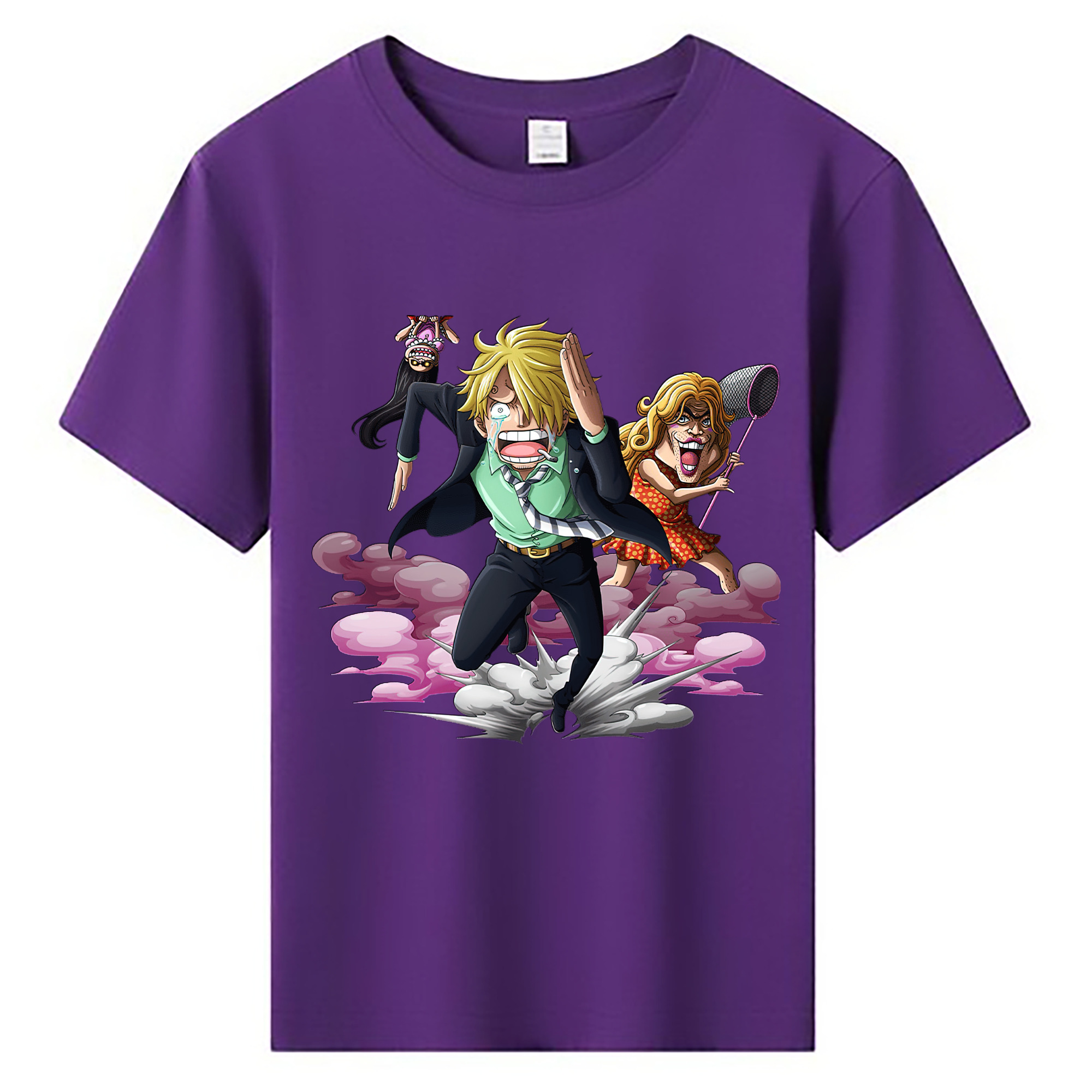 （画像用） ワンピース サンジ ONE PIECE Sanji 綿100％キッズTシャツ（フロントプリント）