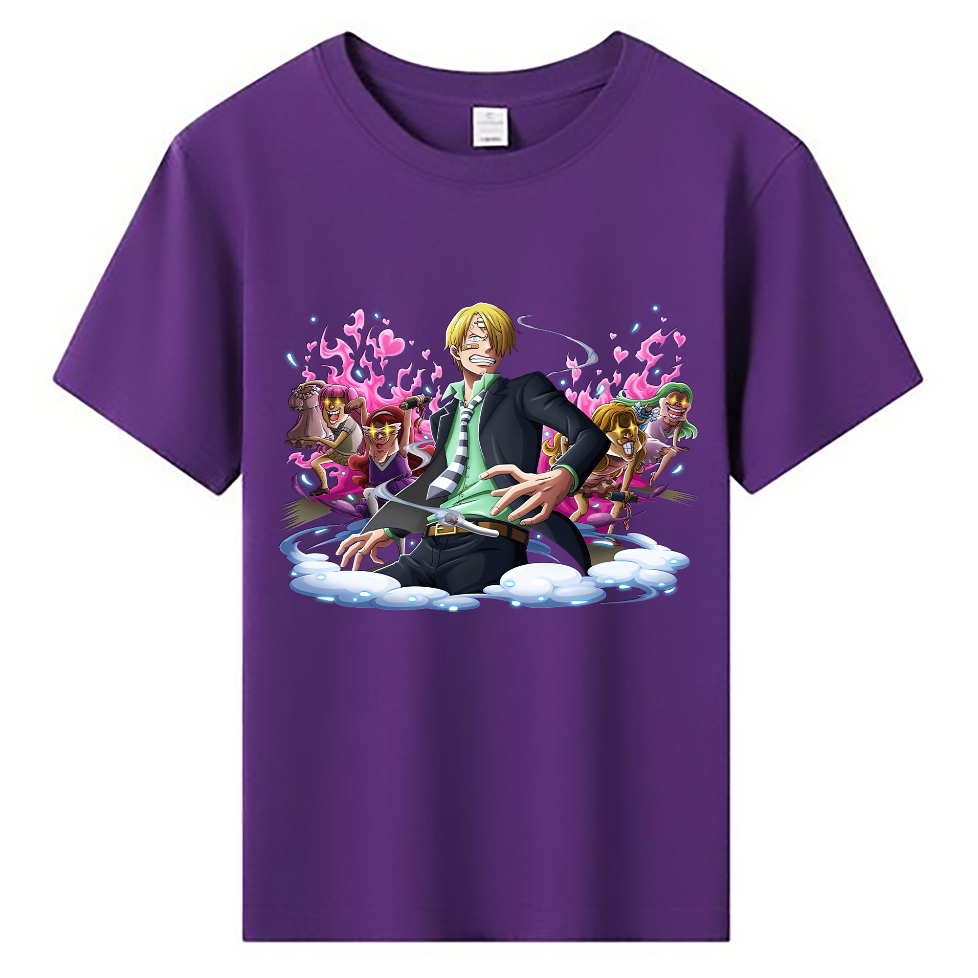 （画像用） ワンピース サンジ ONE PIECE Sanji 綿100％キッズTシャツ（フロントプリント）