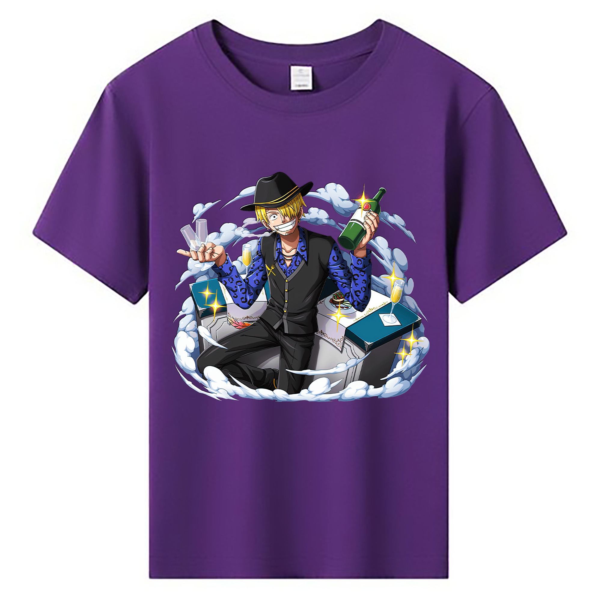 （画像用） ワンピース サンジ ONE PIECE Sanji 綿100％キッズTシャツ（フロントプリント）