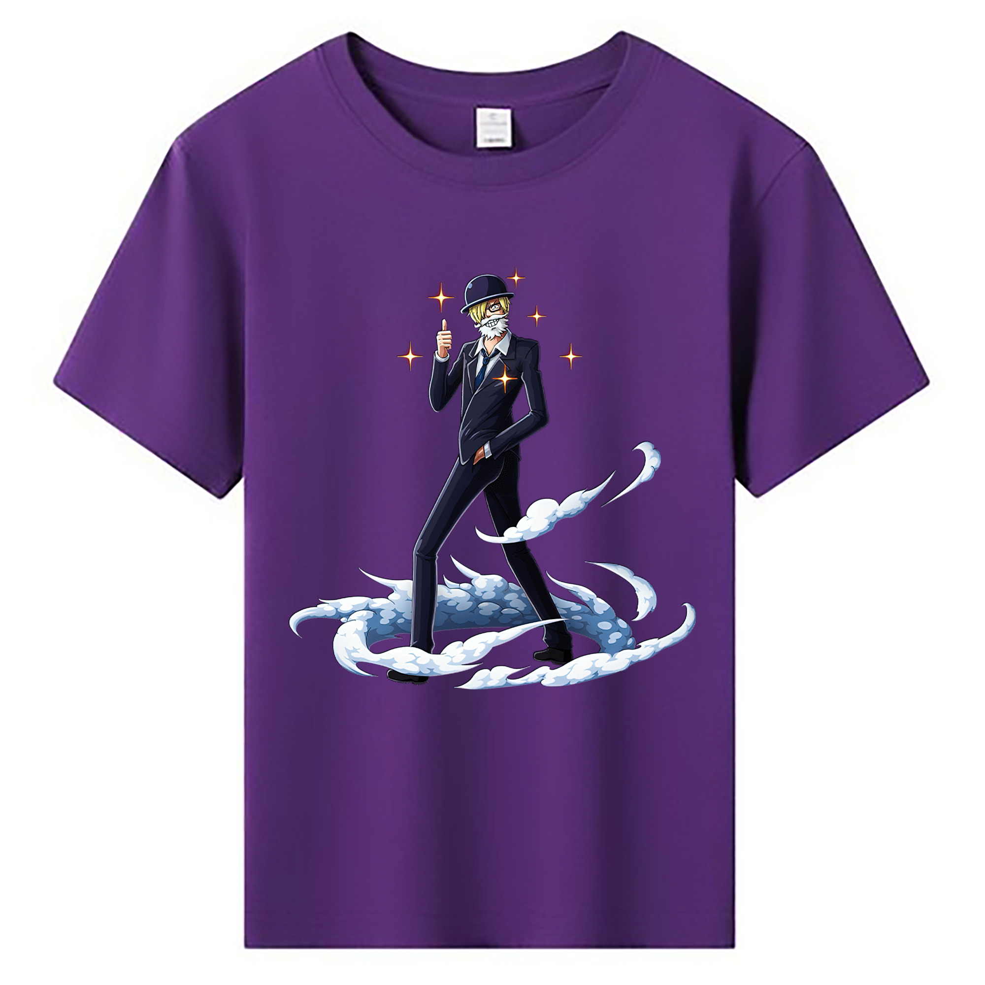 （画像用） ワンピース サンジ ONE PIECE Sanji 綿100％キッズTシャツ（フロントプリント）