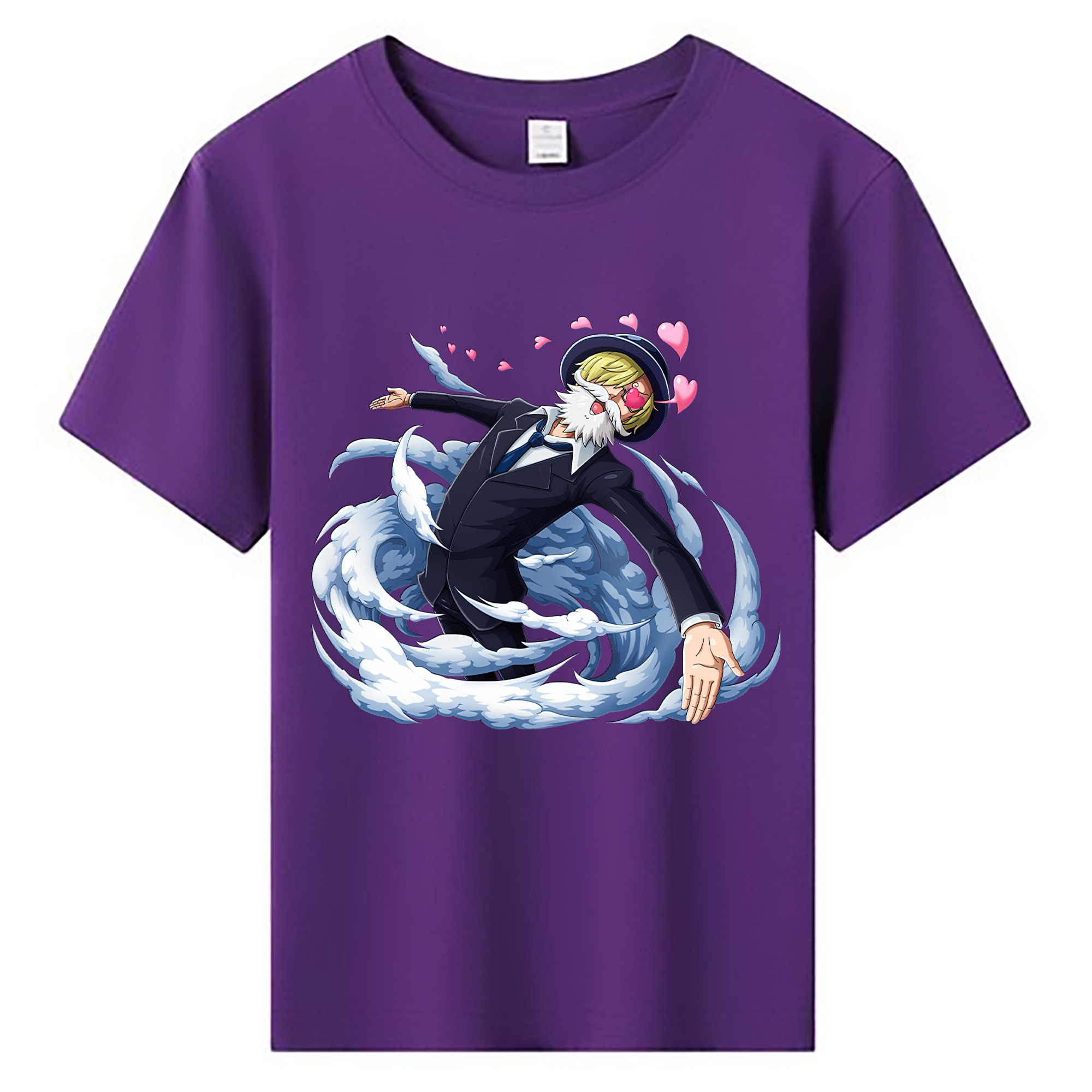 （画像用） ワンピース サンジ ONE PIECE Sanji 綿100％キッズTシャツ（フロントプリント）