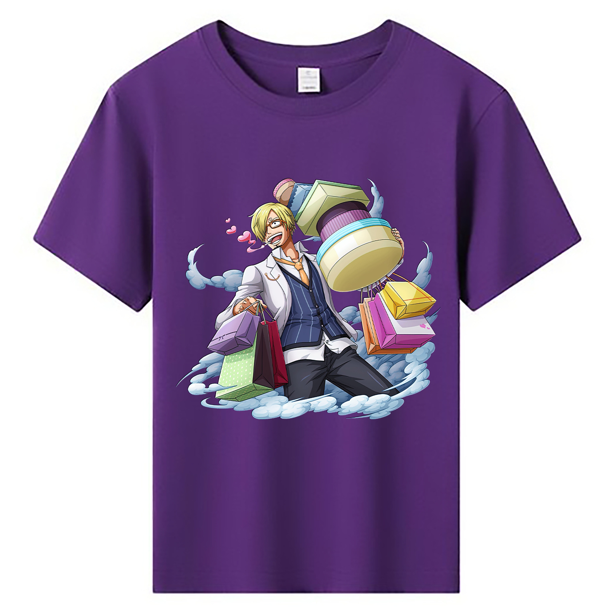 （画像用） ワンピース サンジ ONE PIECE Sanji 綿100％キッズTシャツ（フロントプリント）