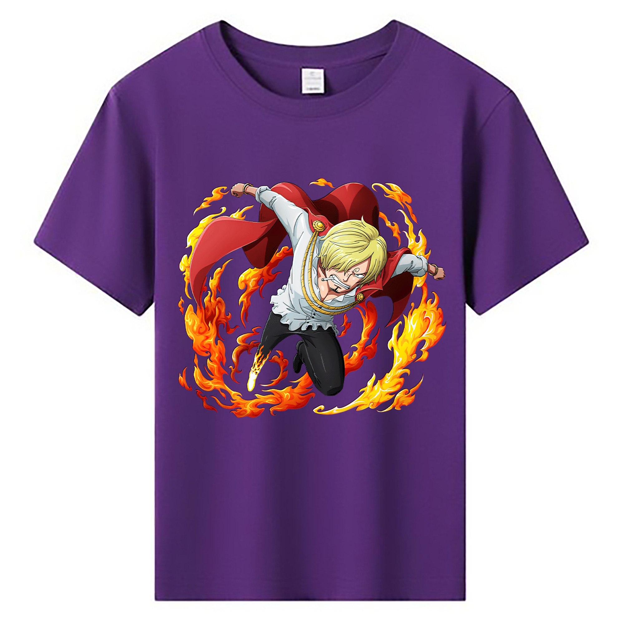 （画像用） ワンピース サンジ ONE PIECE Sanji 綿100％キッズTシャツ（フロントプリント）