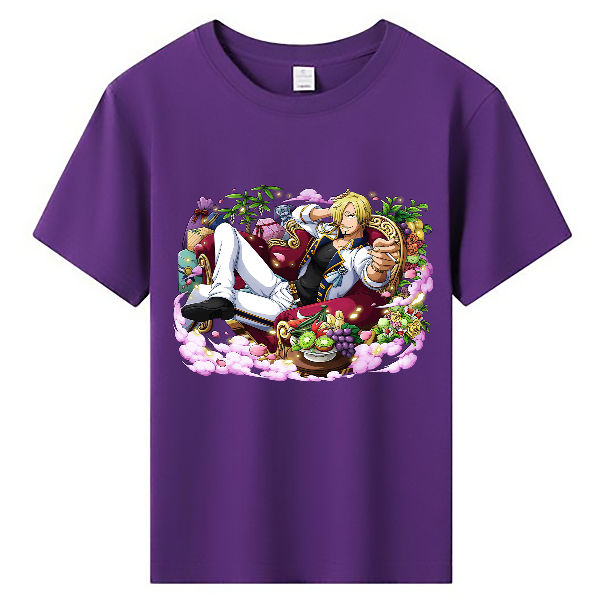 （画像用） ワンピース サンジ ONE PIECE Sanji 綿100％キッズTシャツ（フロントプリント）