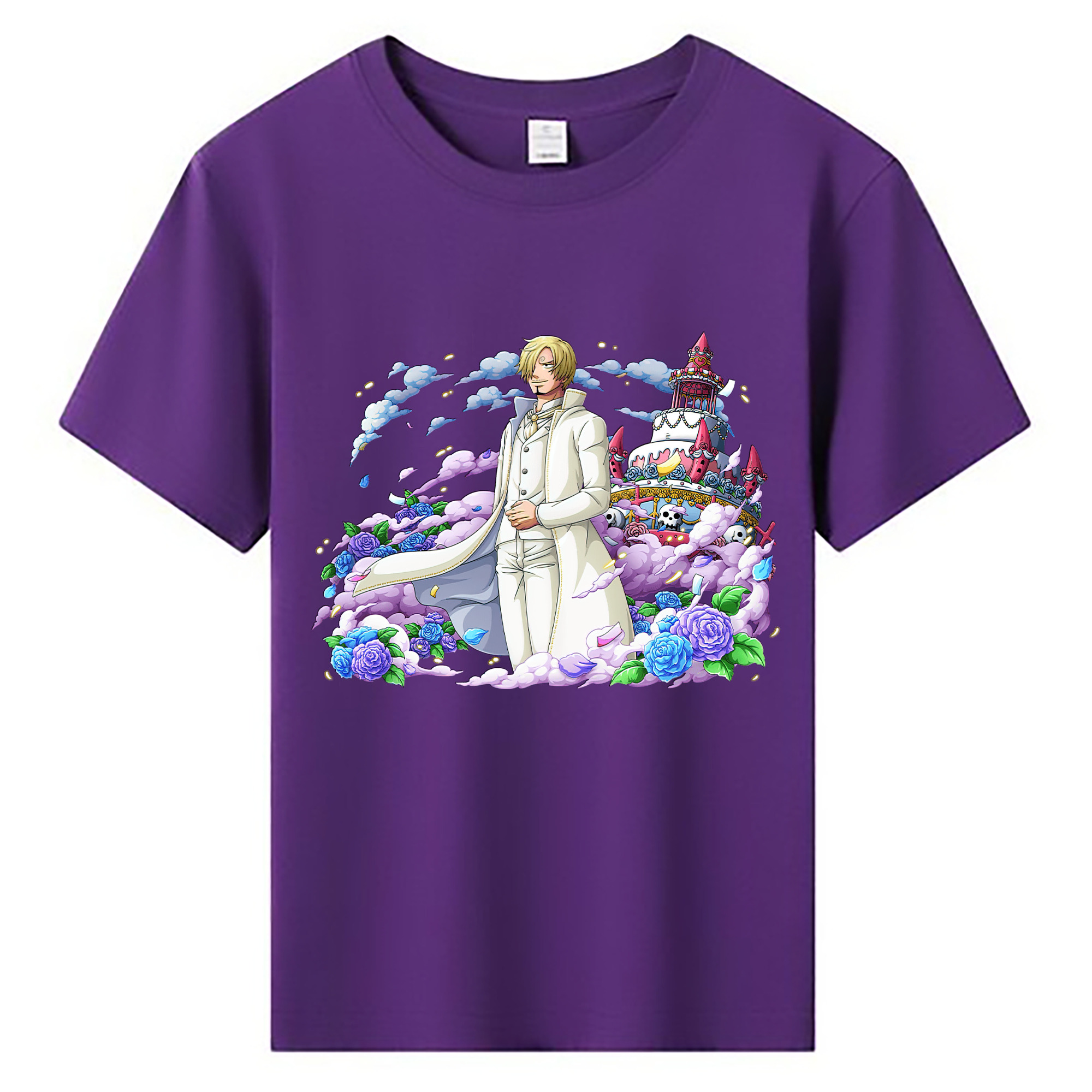 （画像用） ワンピース サンジ ONE PIECE Sanji 綿100％キッズTシャツ（フロントプリント）