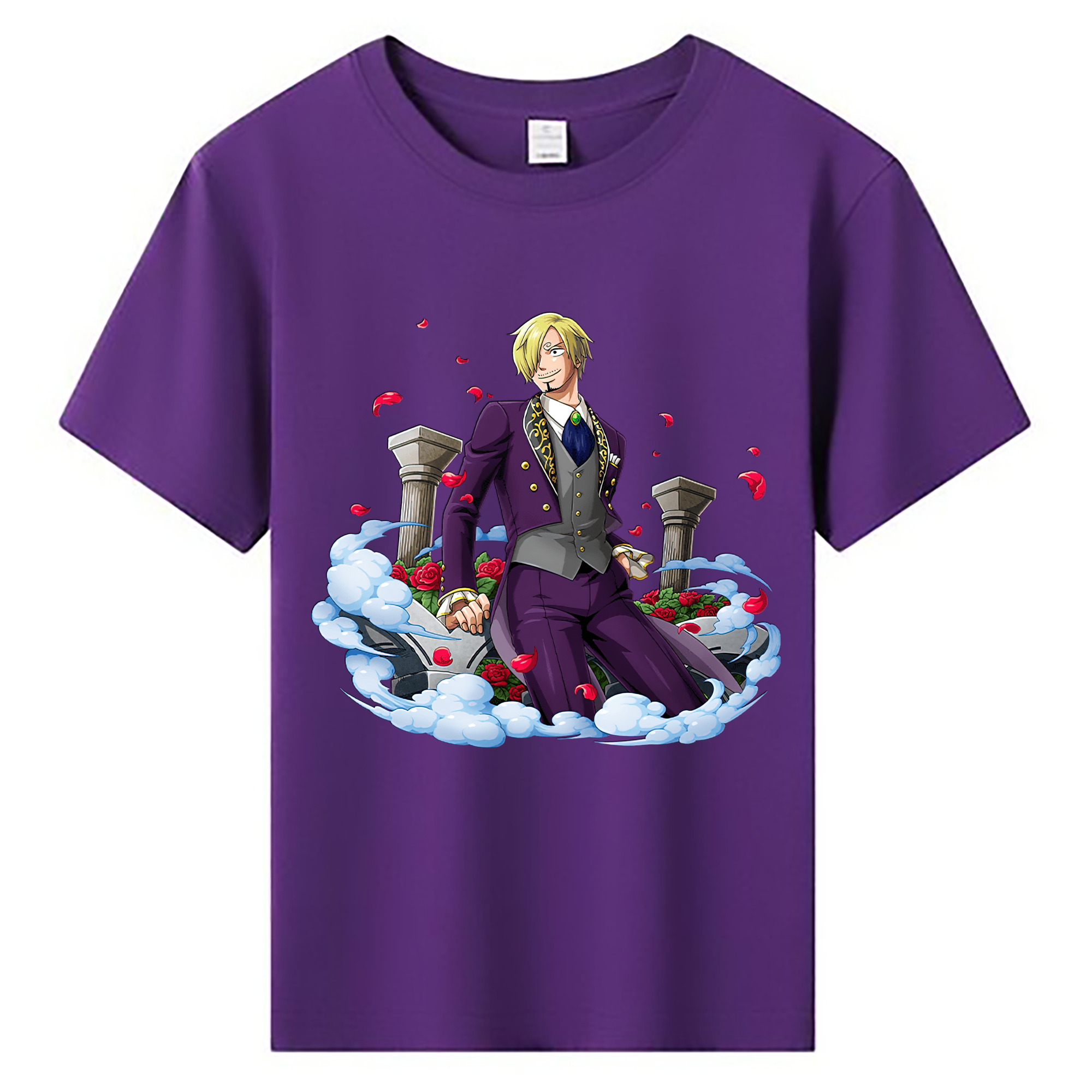 （画像用） ワンピース サンジ ONE PIECE Sanji 綿100％キッズTシャツ（フロントプリント）