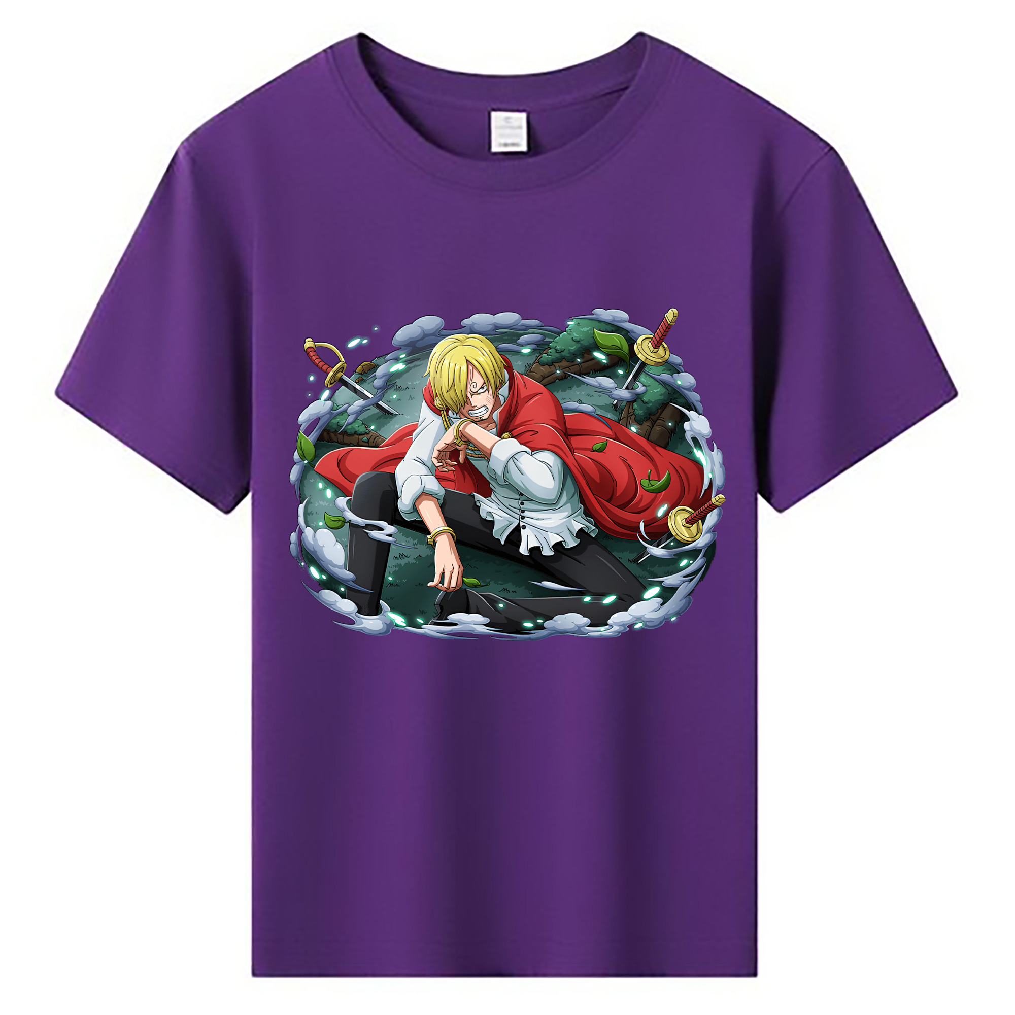 （画像用） ワンピース サンジ ONE PIECE Sanji 綿100％キッズTシャツ（フロントプリント）