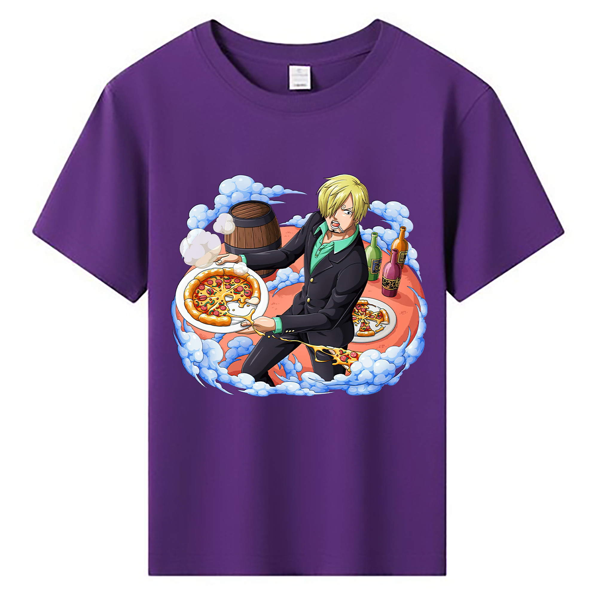 （画像用） ワンピース サンジ ONE PIECE Sanji 綿100％キッズTシャツ（フロントプリント）