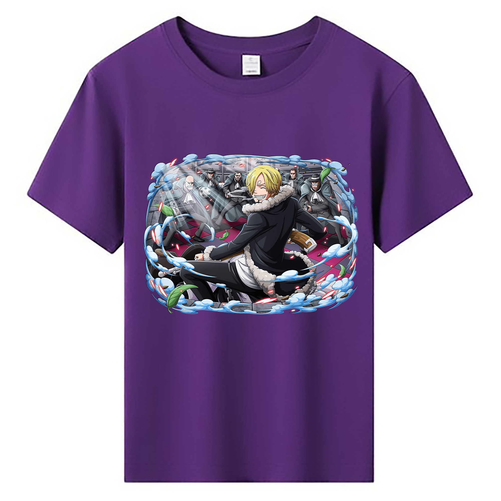 （画像用） ワンピース サンジ ONE PIECE Sanji 綿100％キッズTシャツ（フロントプリント）