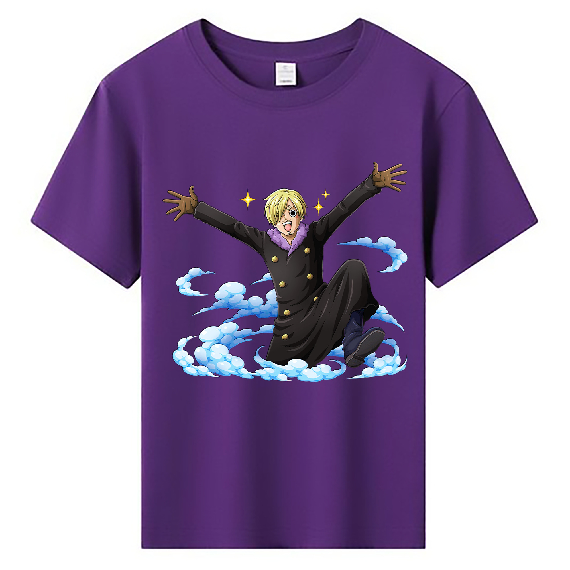 （画像用） ワンピース サンジ ONE PIECE Sanji 綿100％キッズTシャツ（フロントプリント）