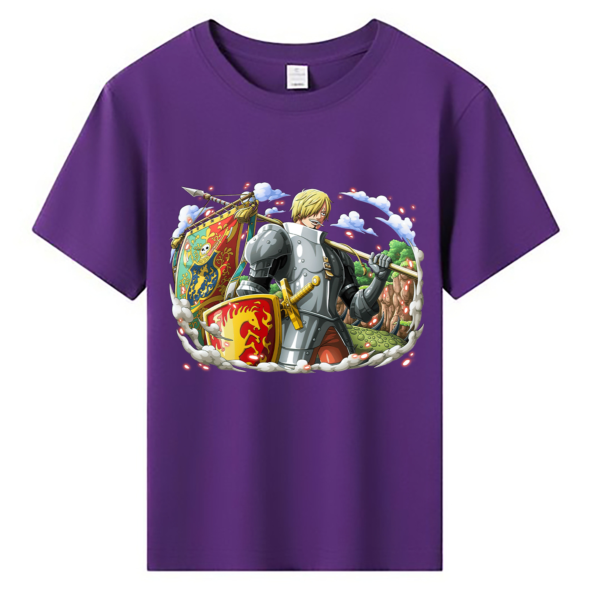 （画像用） ワンピース サンジ ONE PIECE Sanji 綿100％キッズTシャツ（フロントプリント）