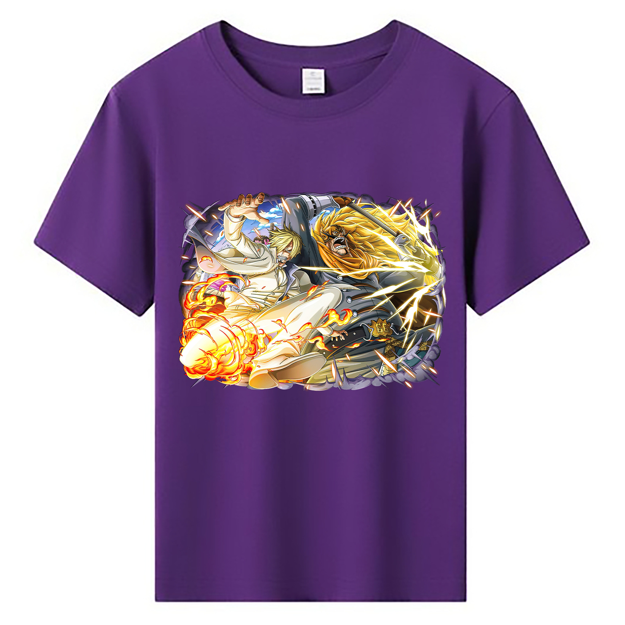 （画像用） ワンピース サンジ ONE PIECE Sanji 綿100％キッズTシャツ（フロントプリント）