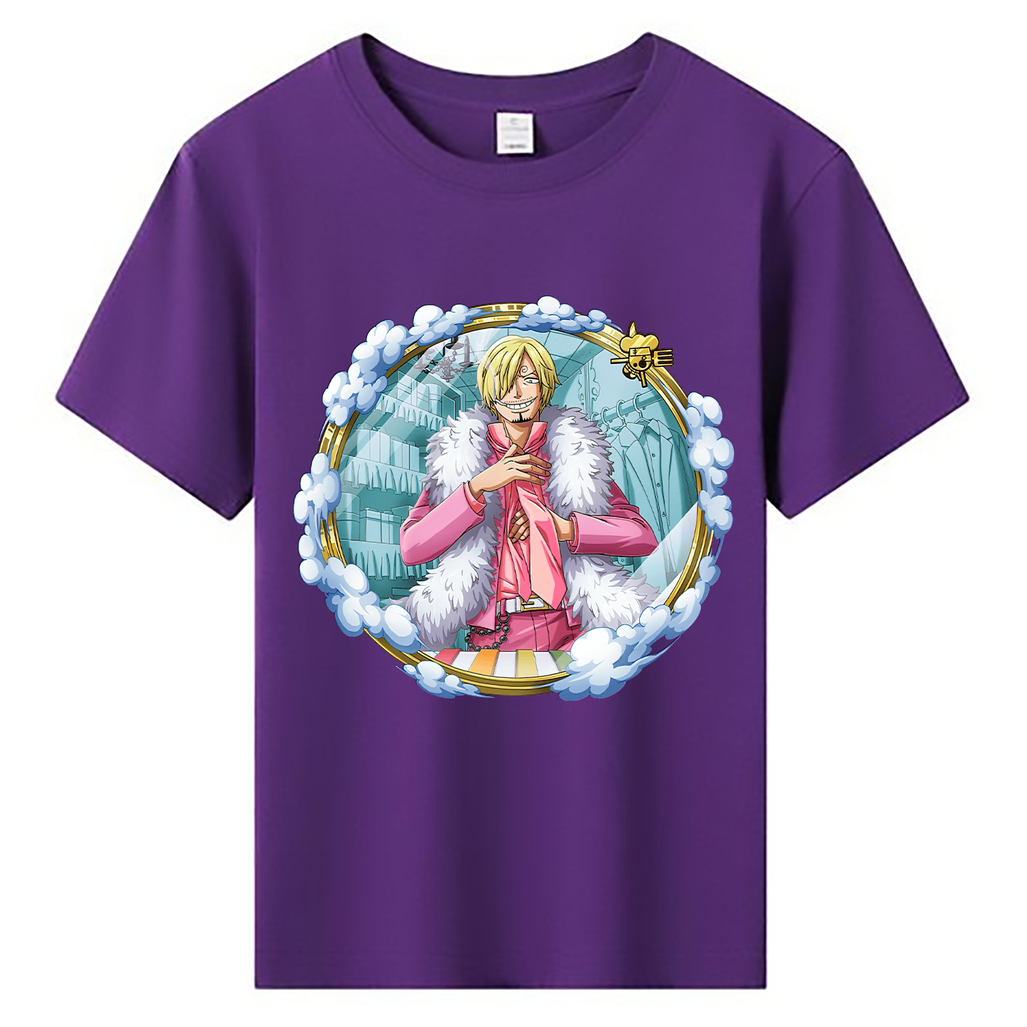 （画像用） ワンピース サンジ ONE PIECE Sanji 綿100％キッズTシャツ（フロントプリント）