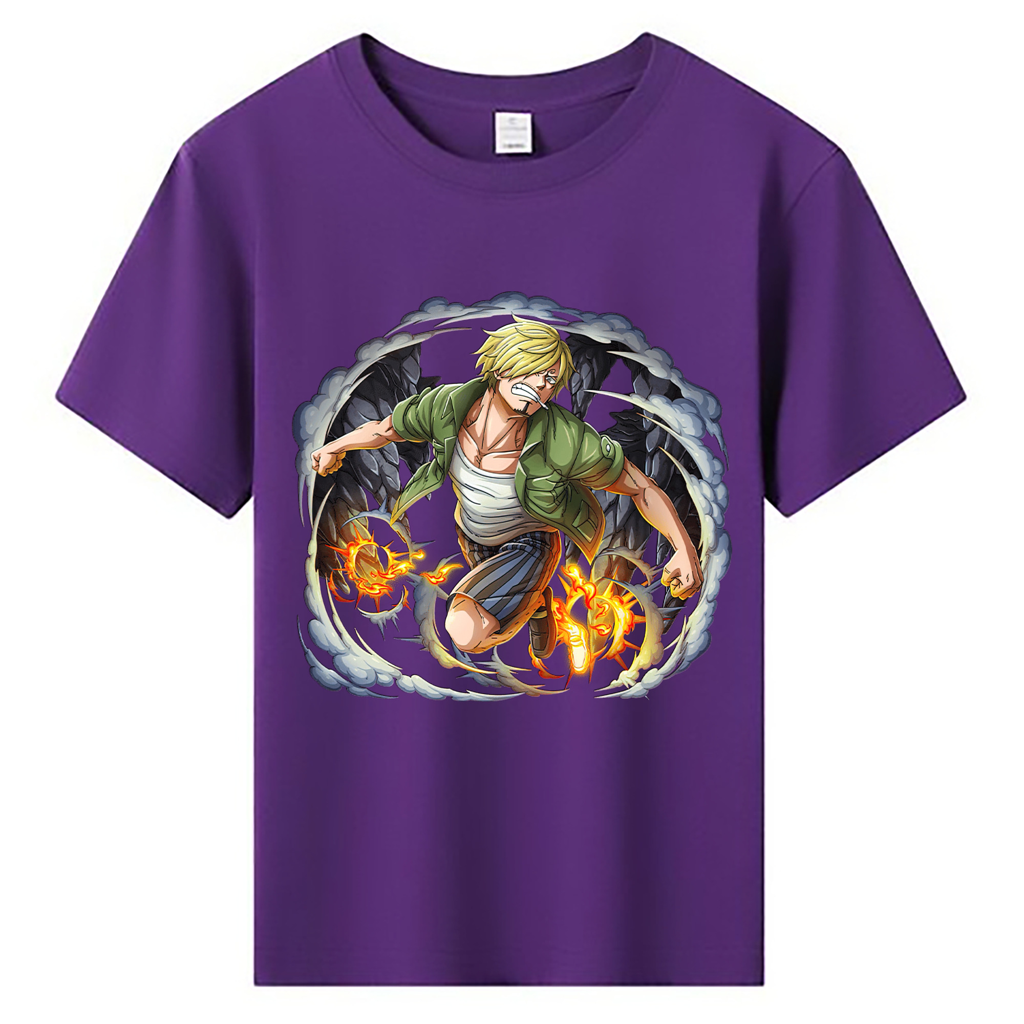 （画像用） ワンピース サンジ ONE PIECE Sanji 綿100％キッズTシャツ（フロントプリント）