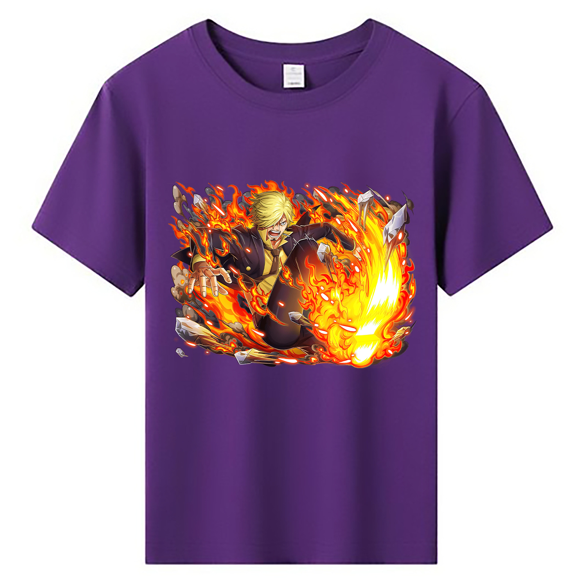ワンピース サンジ ONE PIECE Sanji 綿100％キッズTシャツ（フロントプリント）