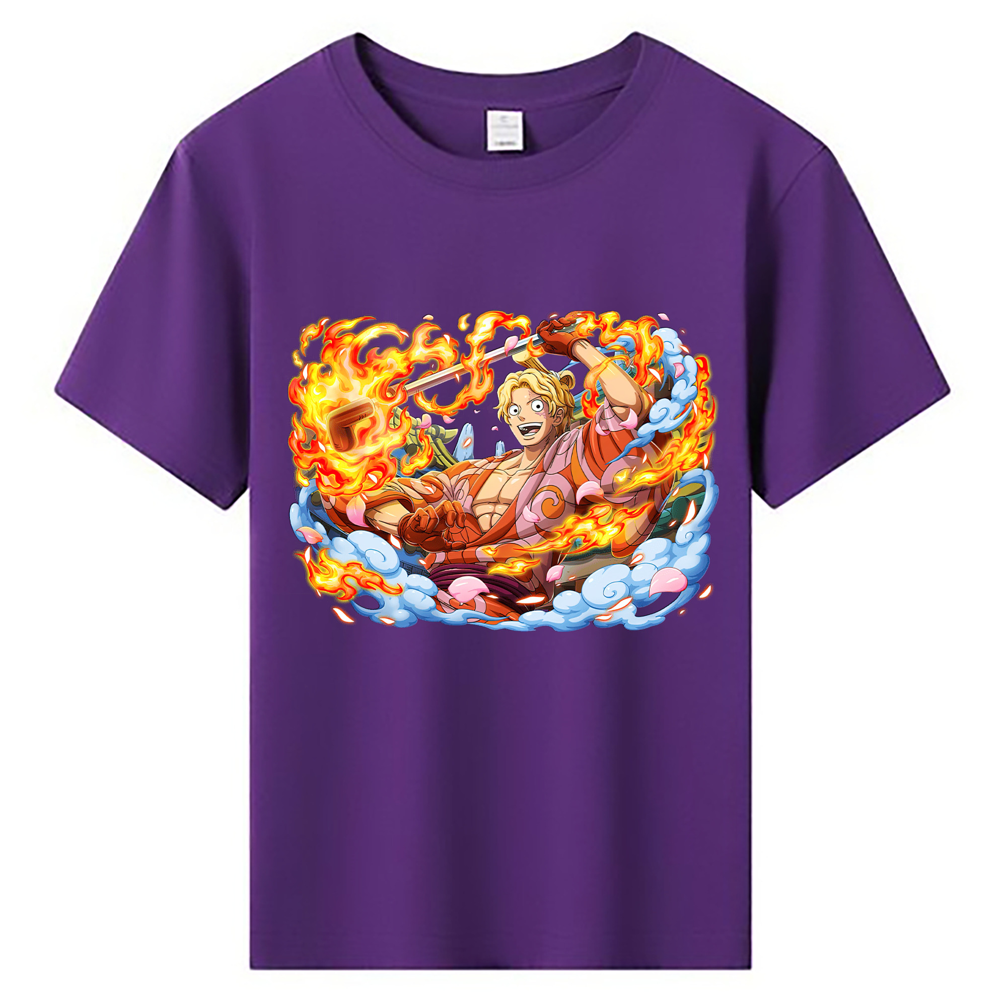 ワンピース サンジ ONE PIECE Sanji 綿100％キッズTシャツ（フロントプリント）