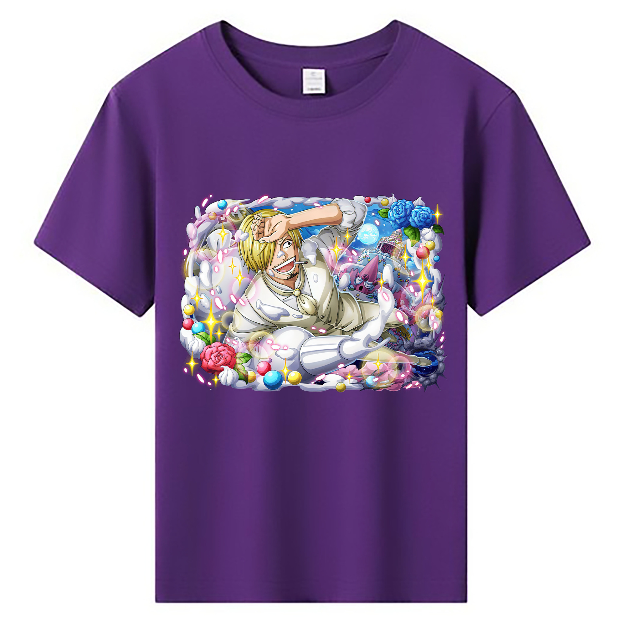 （画像用） ワンピース サンジ ONE PIECE Sanji 綿100％キッズTシャツ（フロントプリント）