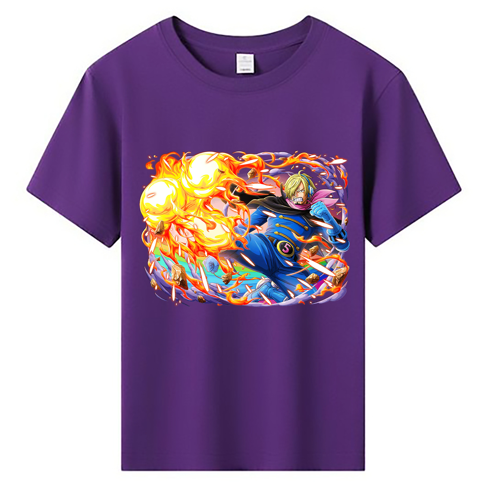 ワンピース サンジ ONE PIECE Sanji 綿100％キッズTシャツ（フロントプリント）
