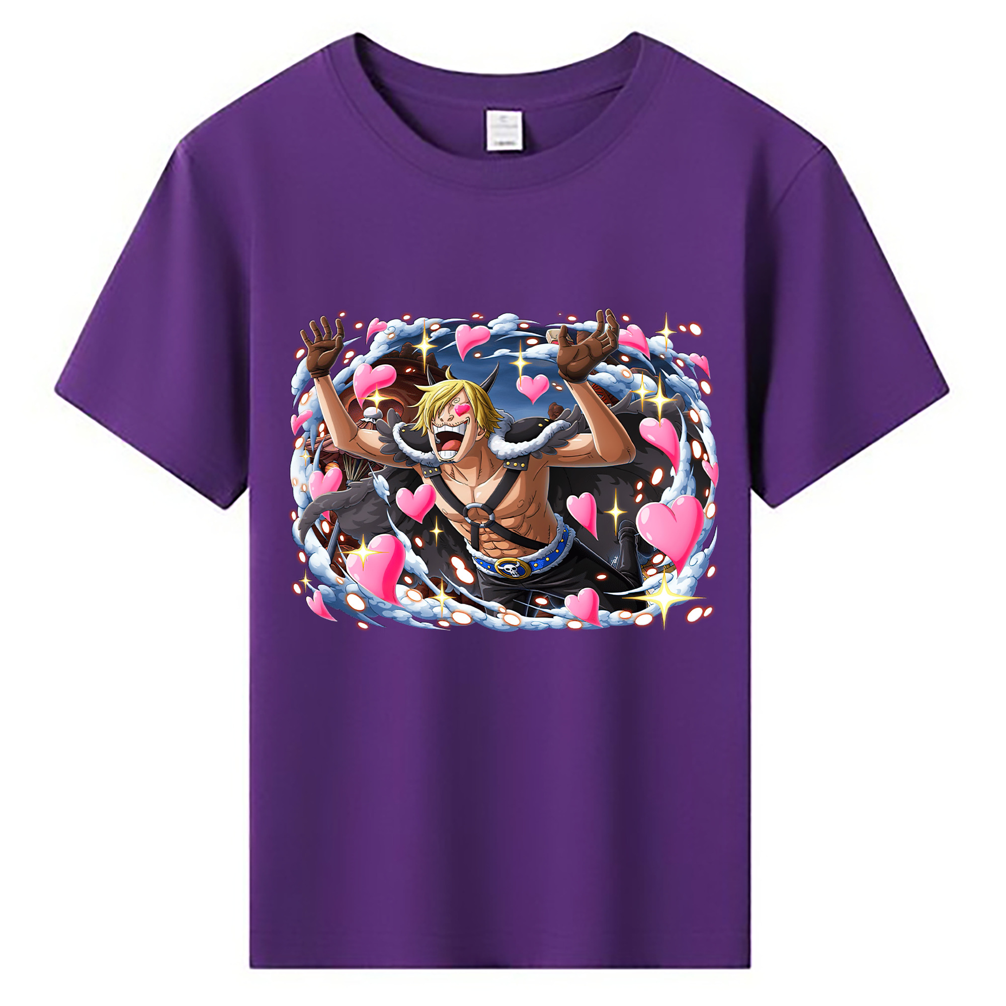 （画像用） ワンピース サンジ ONE PIECE Sanji 綿100％キッズTシャツ（フロントプリント）