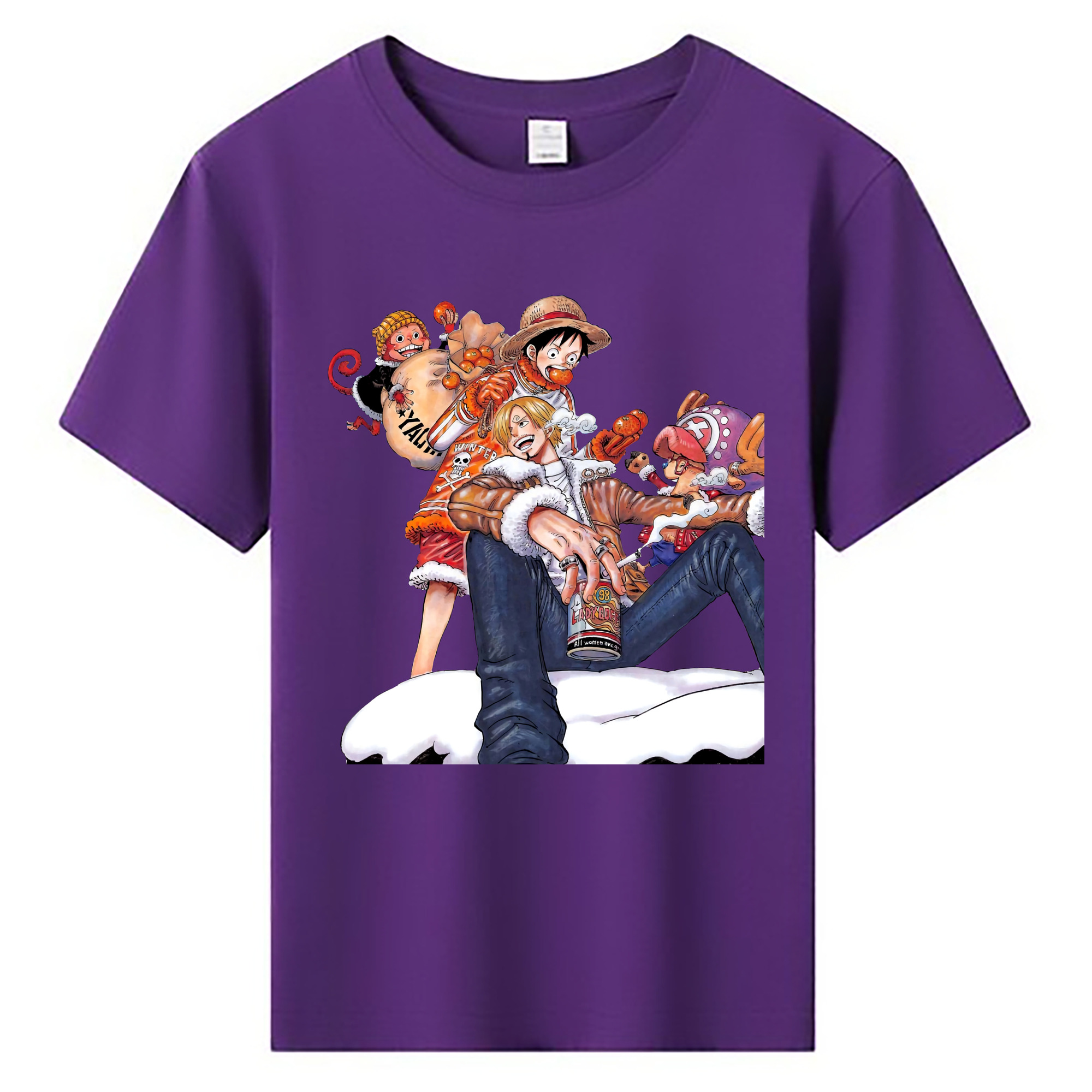 （画像用） ワンピース サンジ ONE PIECE Sanji 綿100％キッズTシャツ（フロントプリント）