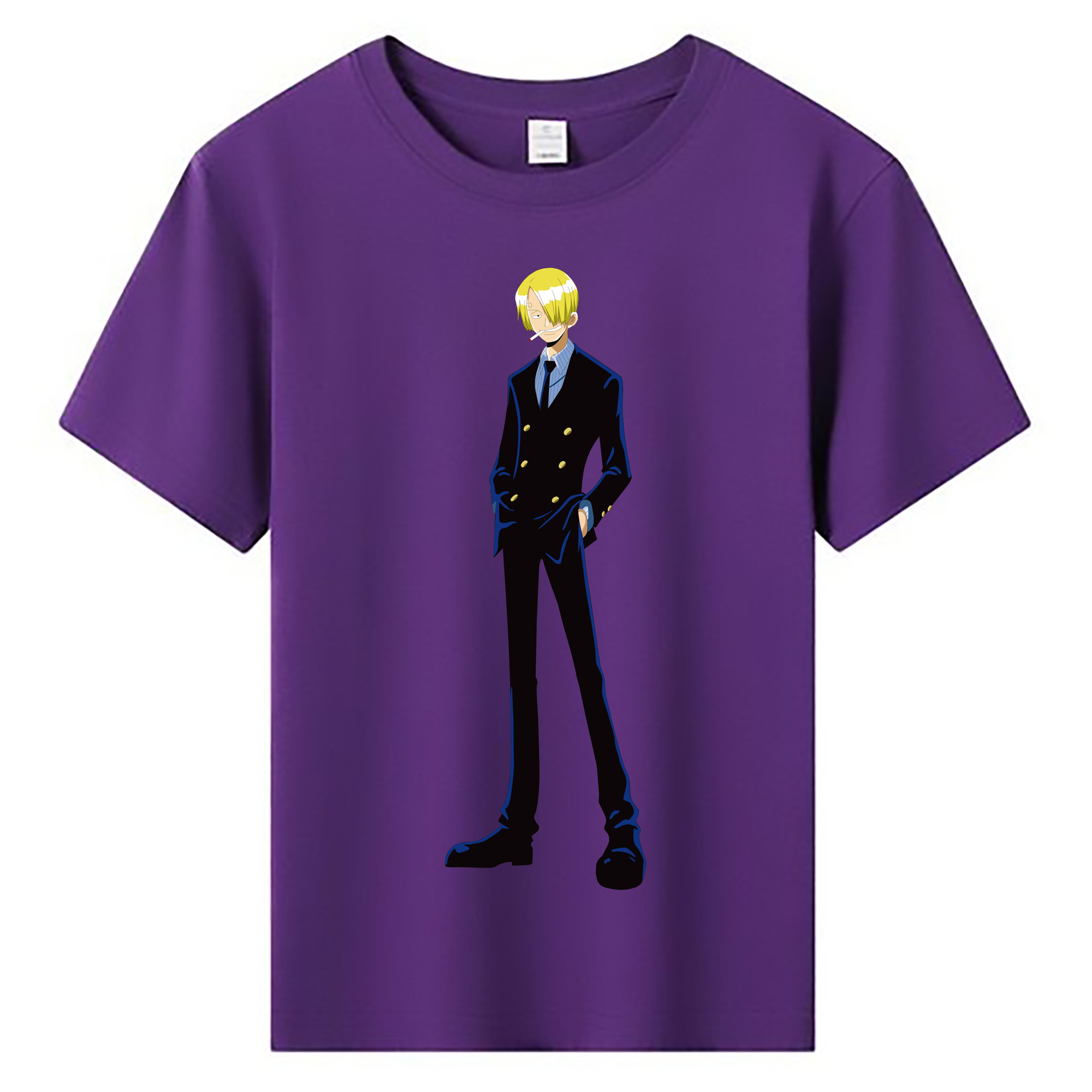 ワンピース サンジ ONE PIECE Sanji 綿100％キッズTシャツ（フロントプリント）