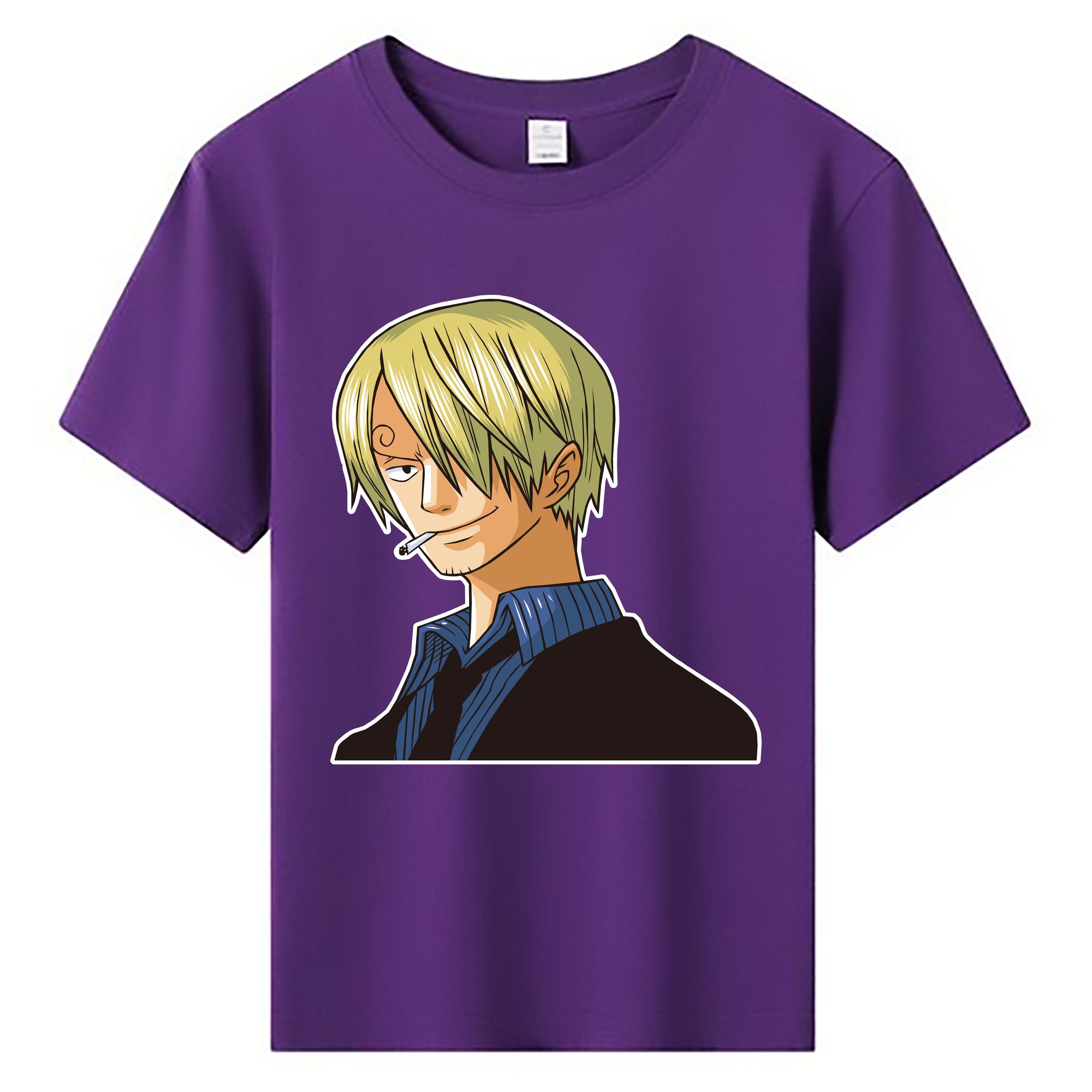 （画像用） ワンピース サンジ ONE PIECE Sanji 綿100％キッズTシャツ（フロントプリント）