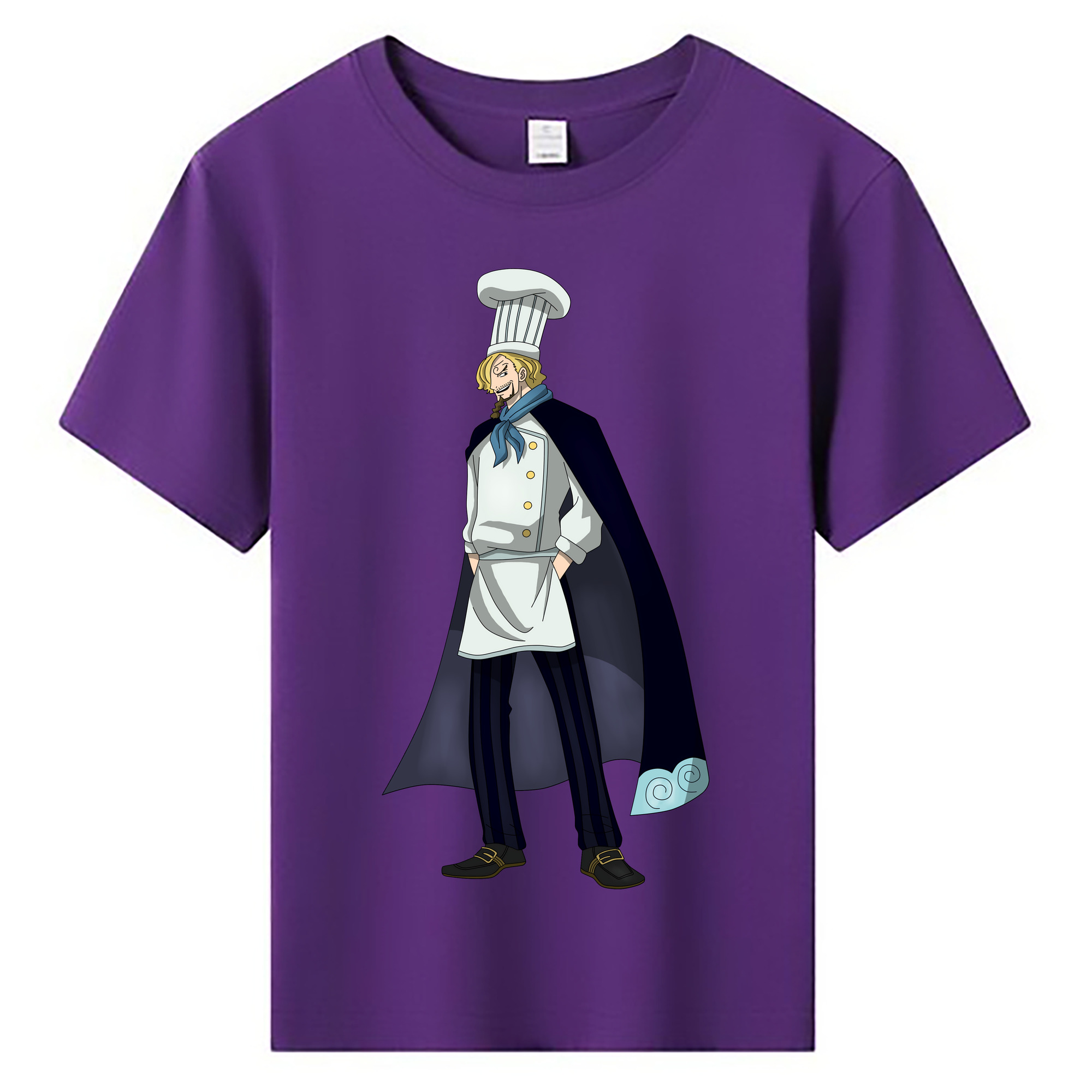 （画像用） ワンピース サンジ ONE PIECE Sanji 綿100％キッズTシャツ（フロントプリント）