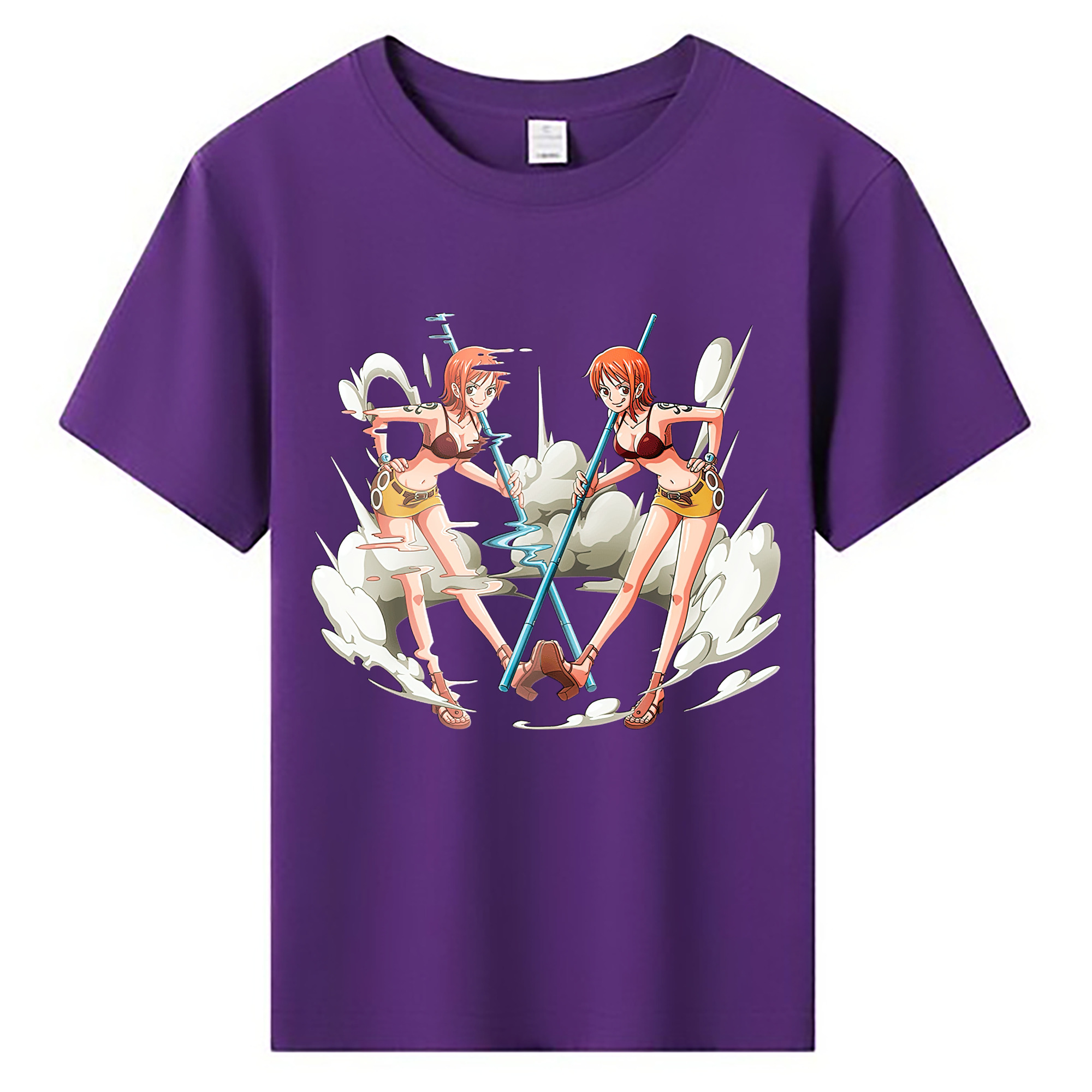 （画像用） ワンピース ナミ ONE PIECE Nami 綿100％キッズTシャツ（フロントプリント）