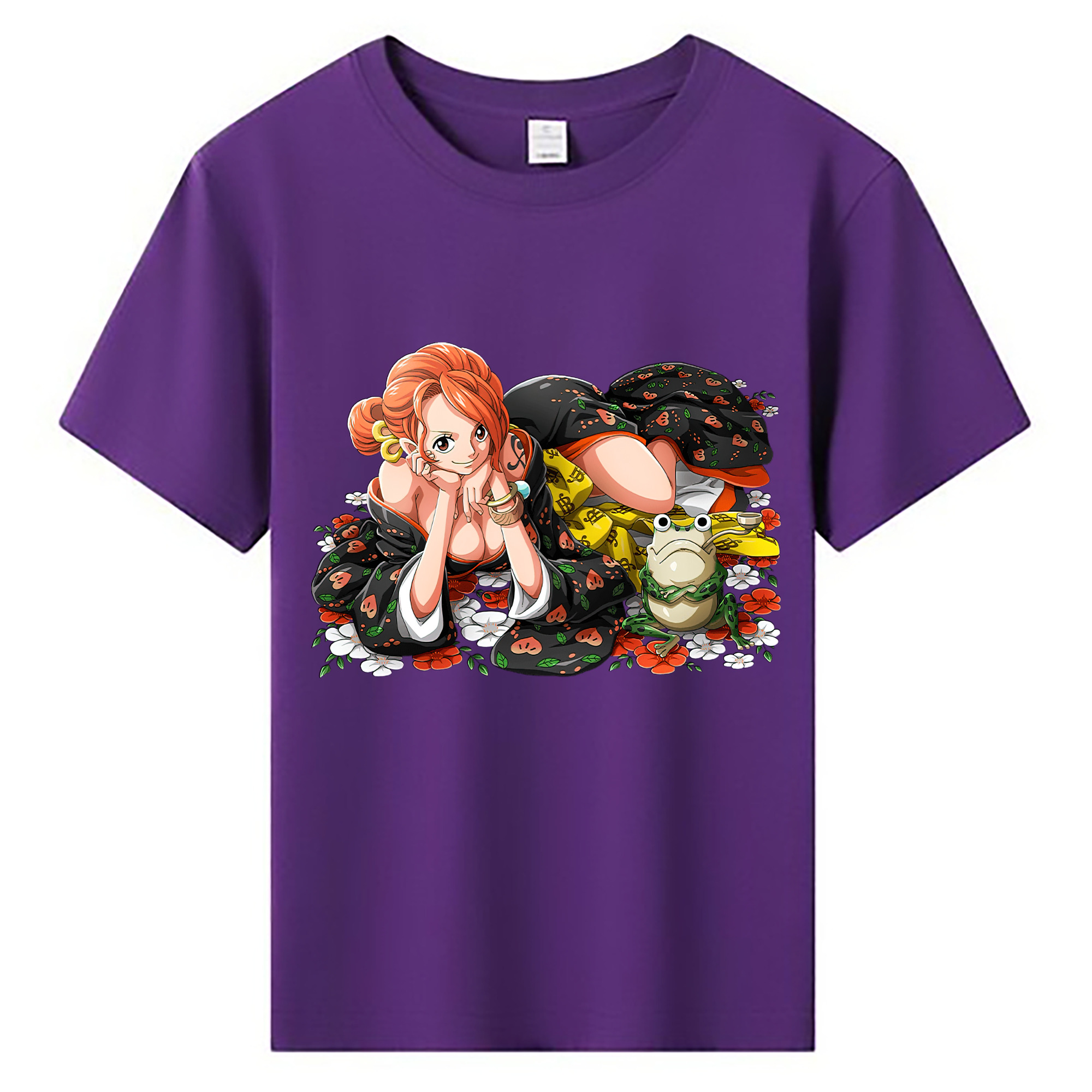 （画像用） ワンピース ナミ ONE PIECE Nami 綿100％キッズTシャツ（フロントプリント）