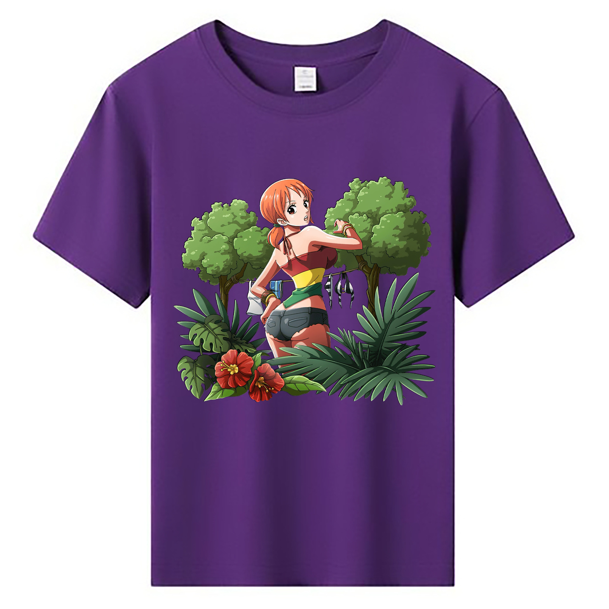 （画像用） ワンピース ナミ ONE PIECE Nami 綿100％キッズTシャツ（フロントプリント）