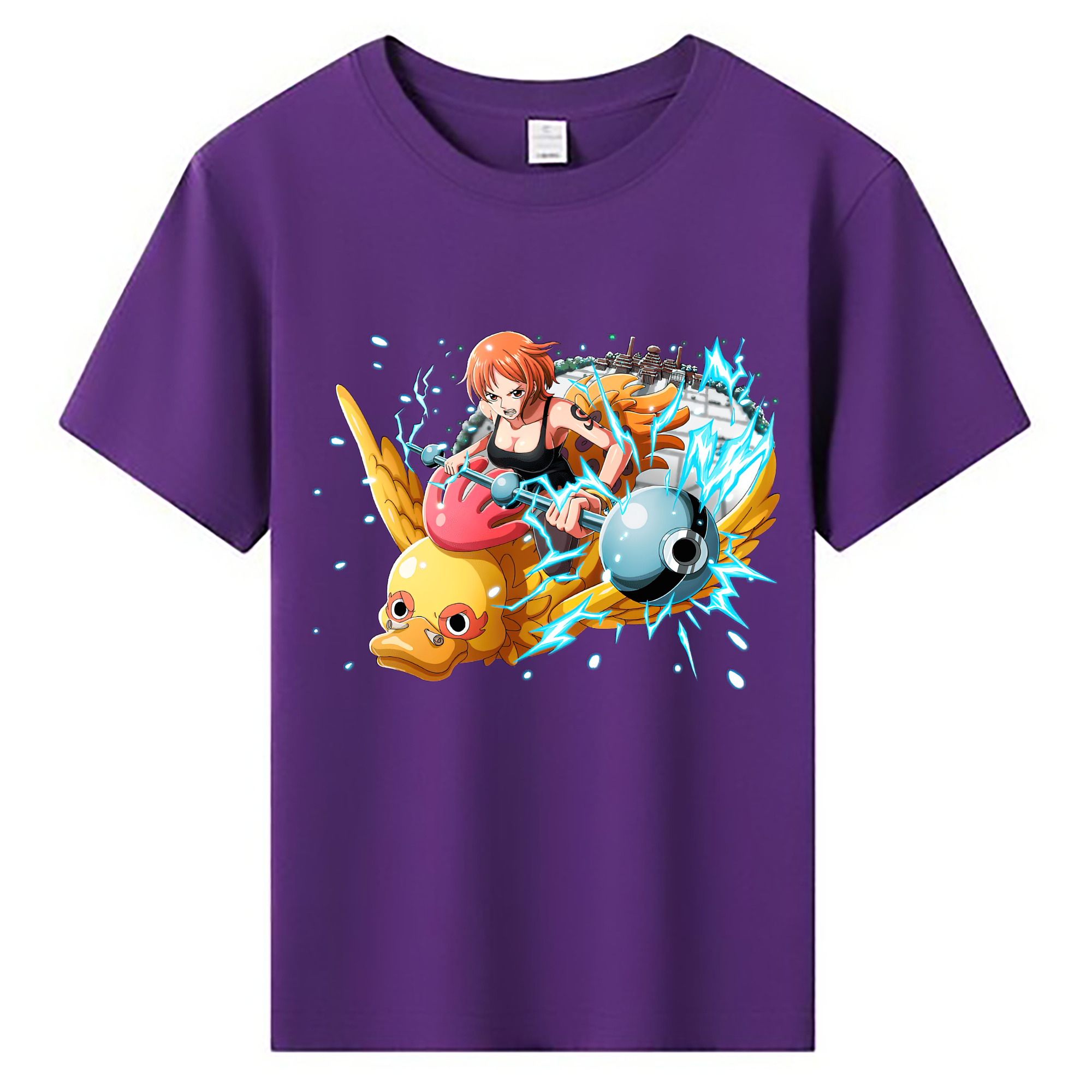 （画像用） ワンピース ナミ ONE PIECE Nami 綿100％キッズTシャツ（フロントプリント）