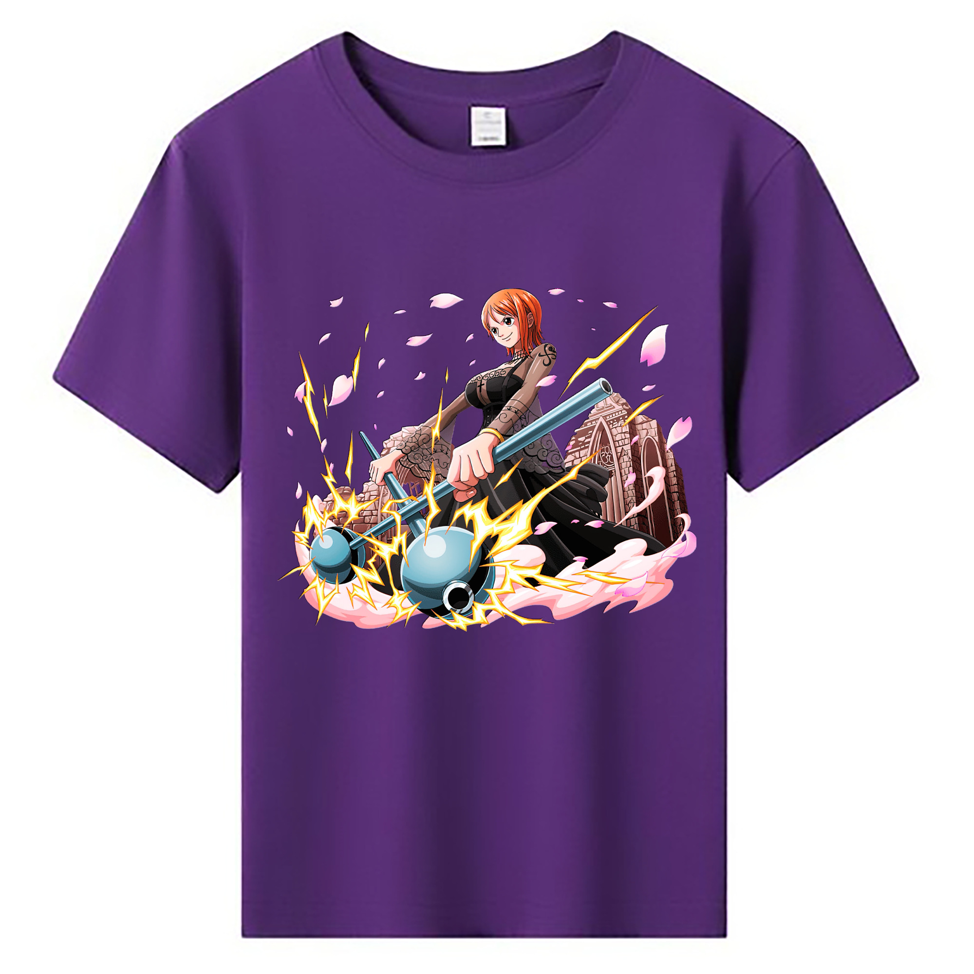 （画像用） ワンピース ナミ ONE PIECE Nami 綿100％キッズTシャツ（フロントプリント）