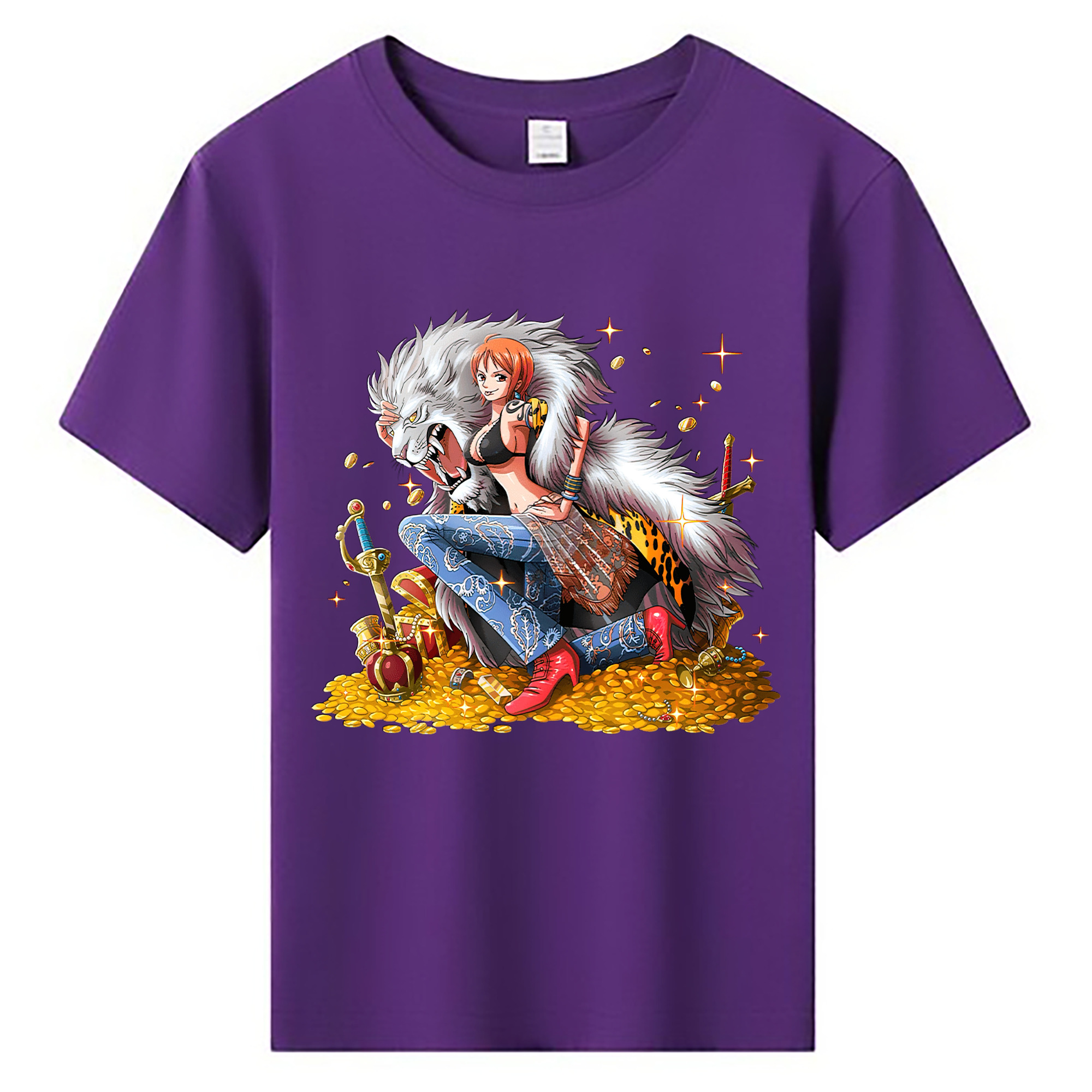 （画像用） ワンピース ナミ ONE PIECE Nami 綿100％キッズTシャツ（フロントプリント）