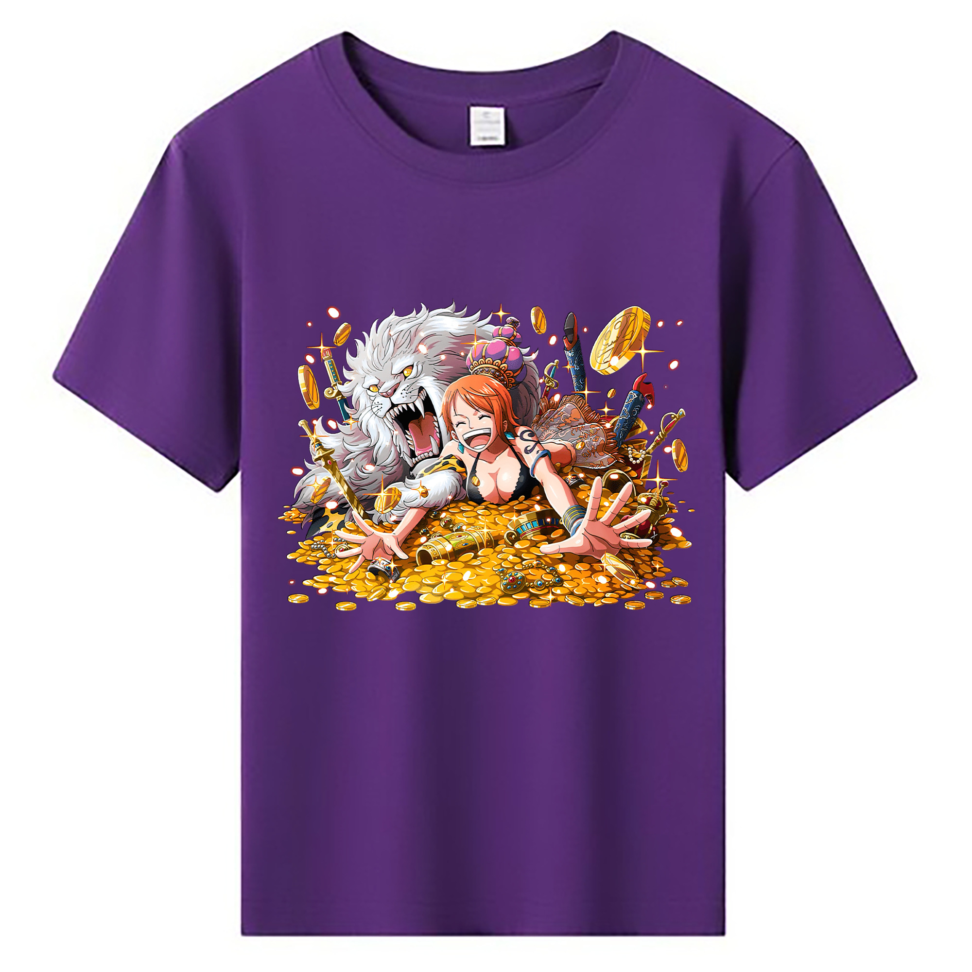（画像用） ワンピース ナミ ONE PIECE Nami 綿100％キッズTシャツ（フロントプリント）