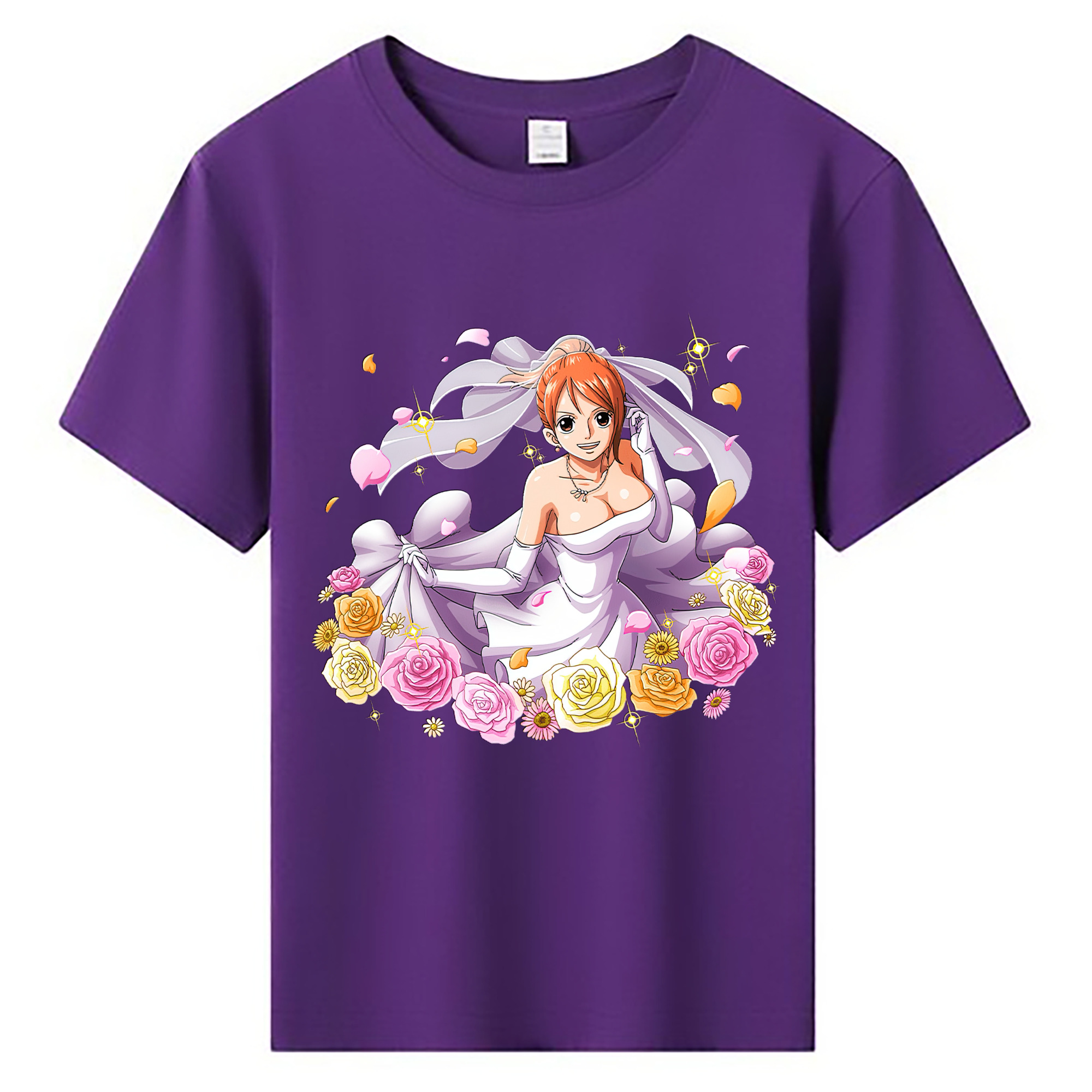 （画像用） ワンピース ナミ ONE PIECE Nami 綿100％キッズTシャツ（フロントプリント）
