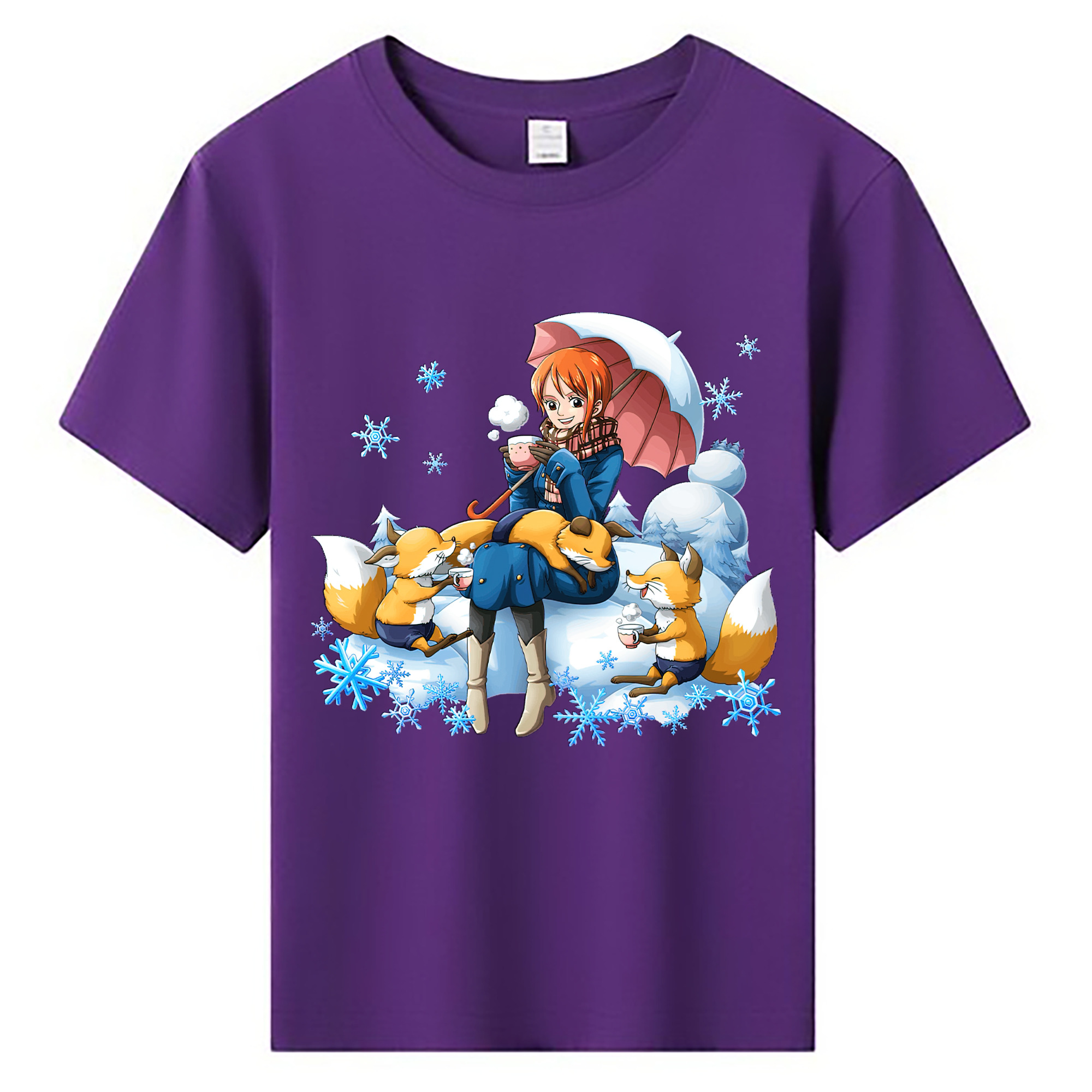 （画像用） ワンピース ナミ ONE PIECE Nami 綿100％キッズTシャツ（フロントプリント）