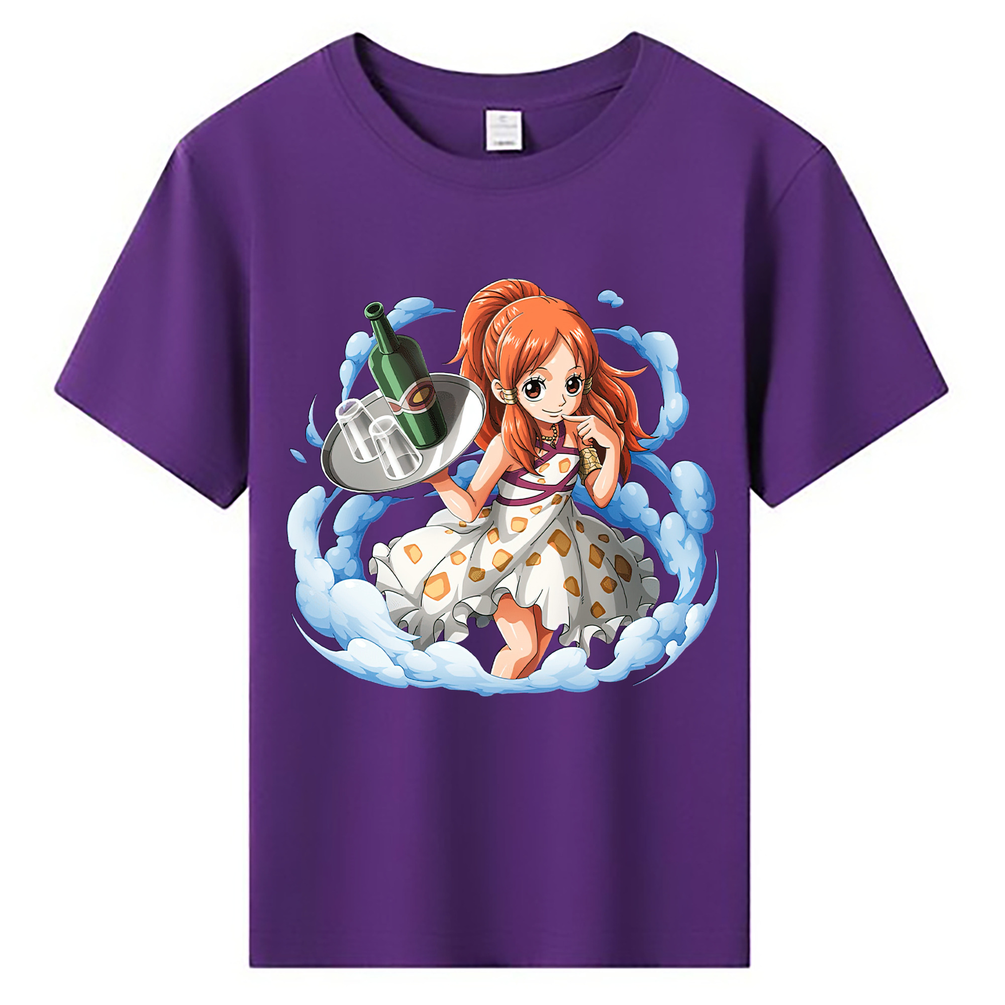 （画像用） ワンピース ナミ ONE PIECE Nami 綿100％キッズTシャツ（フロントプリント）