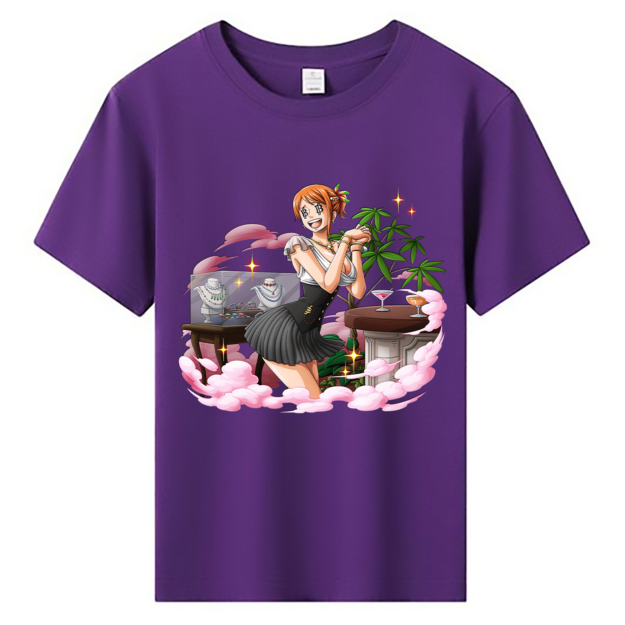 （画像用） ワンピース ナミ ONE PIECE Nami 綿100％キッズTシャツ（フロントプリント）