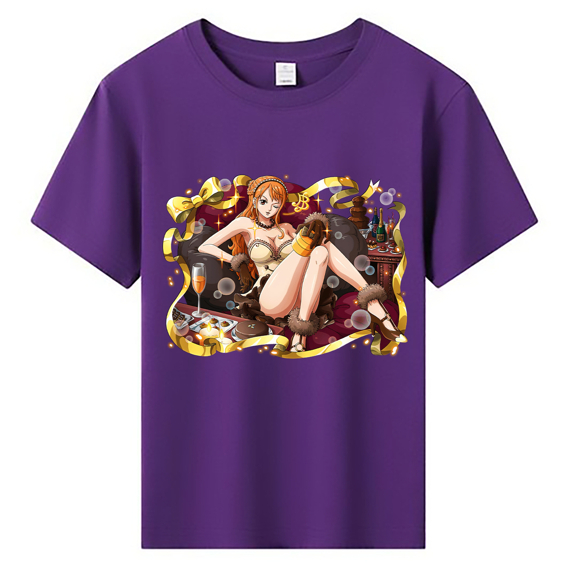 （画像用） ワンピース ナミ ONE PIECE Nami 綿100％キッズTシャツ（フロントプリント）