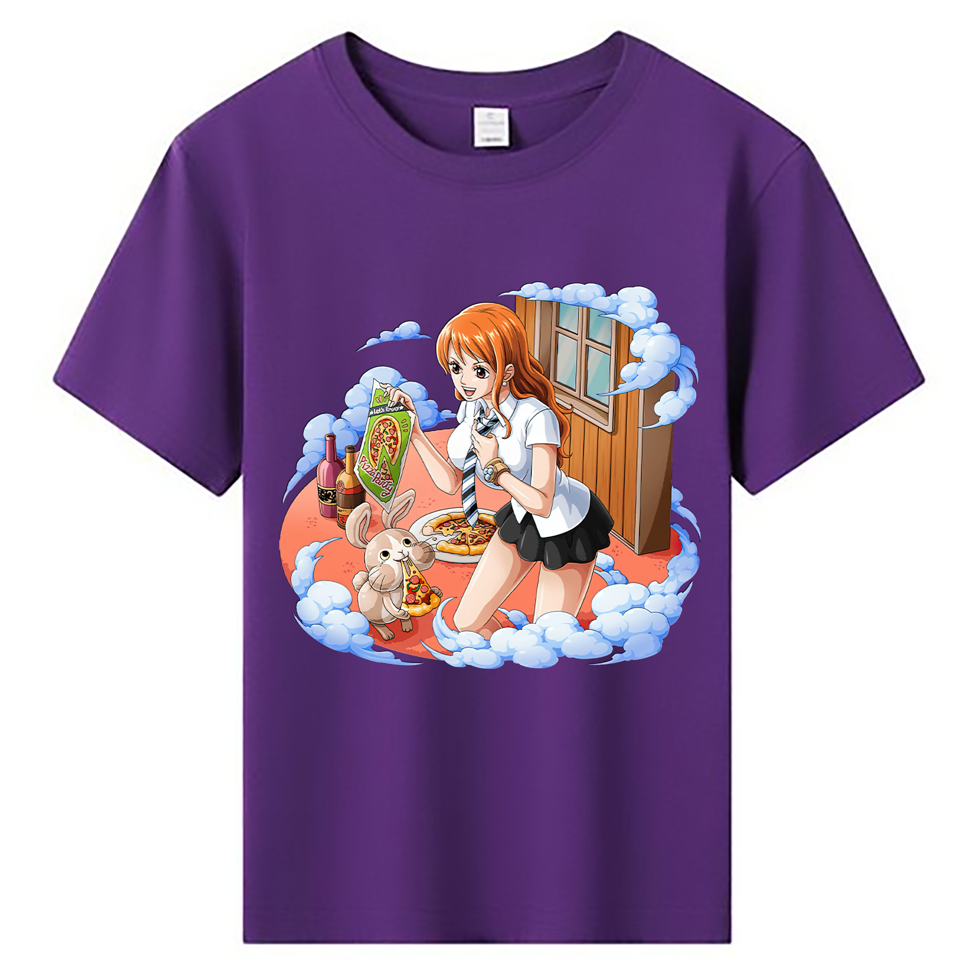（画像用） ワンピース ナミ ONE PIECE Nami 綿100％キッズTシャツ（フロントプリント）