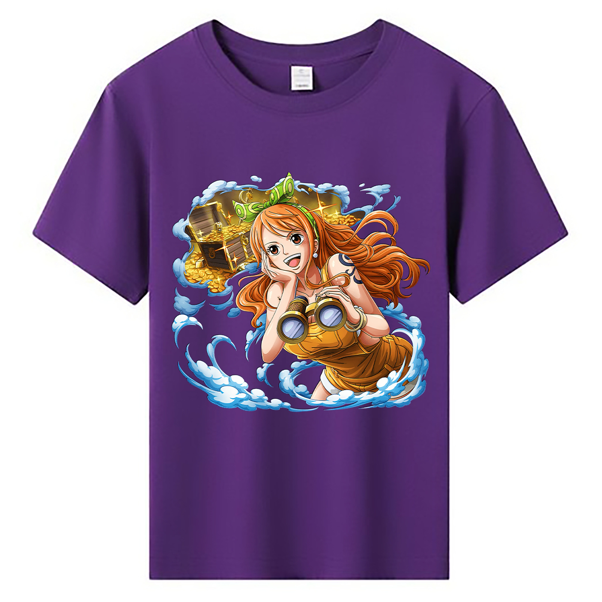 （画像用） ワンピース ナミ ONE PIECE Nami 綿100％キッズTシャツ（フロントプリント）