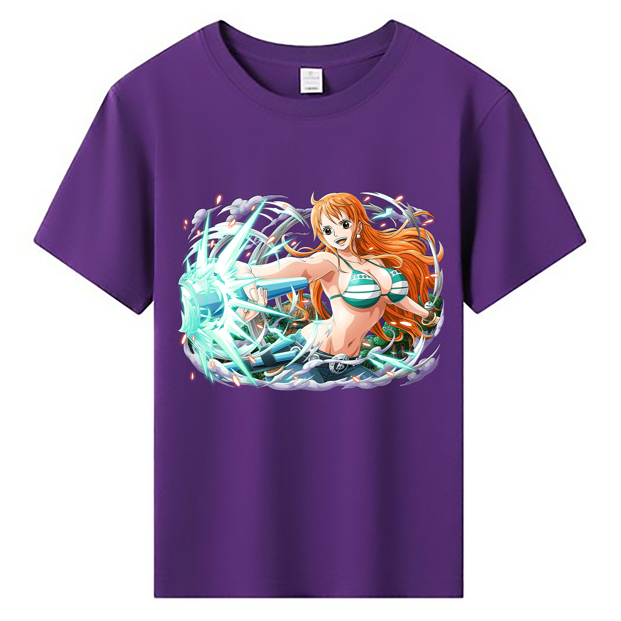 （画像用） ワンピース ナミ ONE PIECE Nami 綿100％キッズTシャツ（フロントプリント）