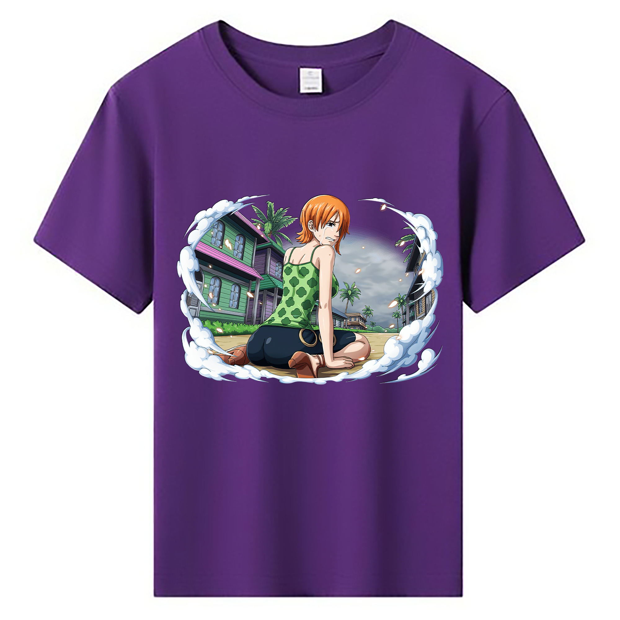 （画像用） ワンピース ナミ ONE PIECE Nami 綿100％キッズTシャツ（フロントプリント）