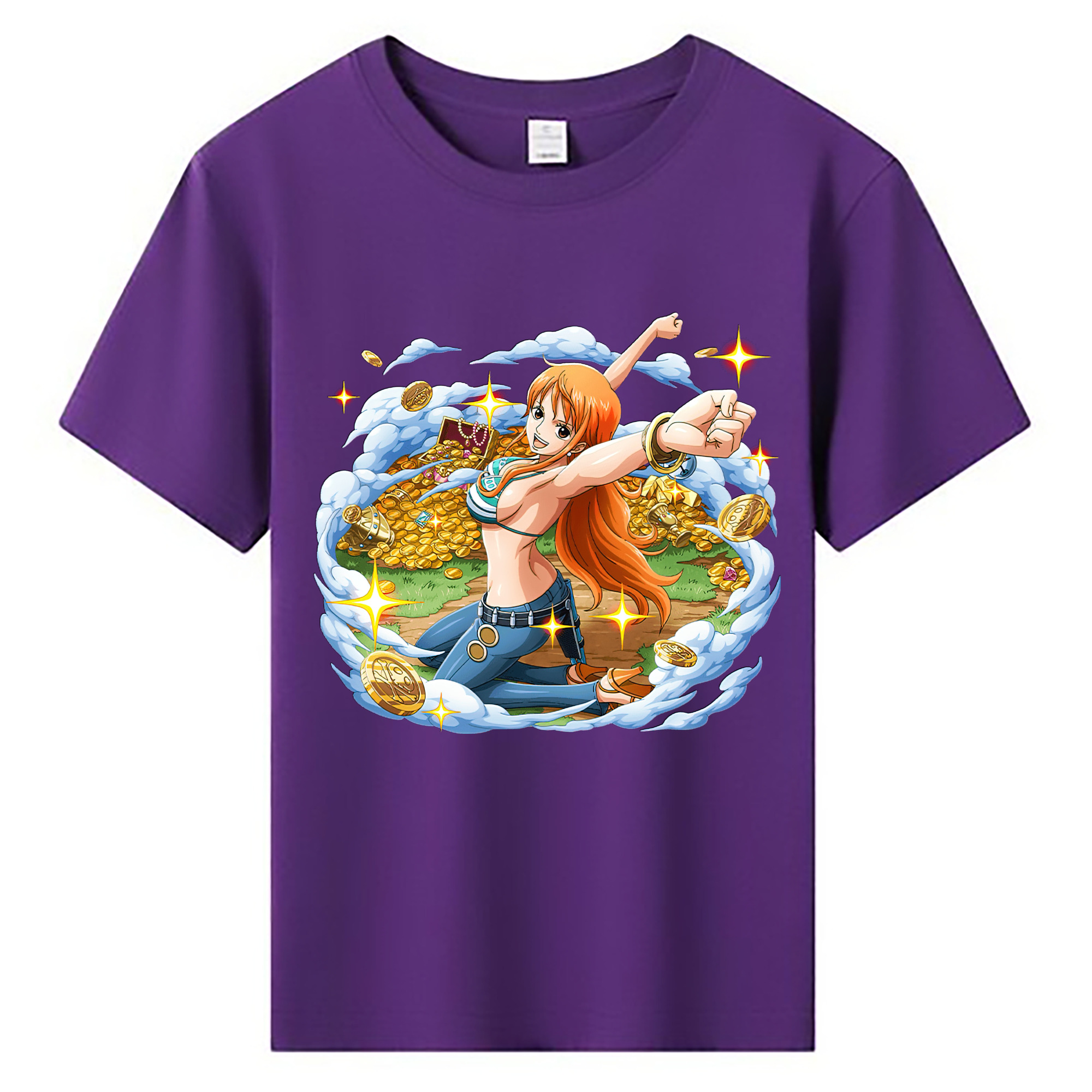 ワンピース ナミ ONE PIECE Nami 綿100％キッズTシャツ（フロントプリント）