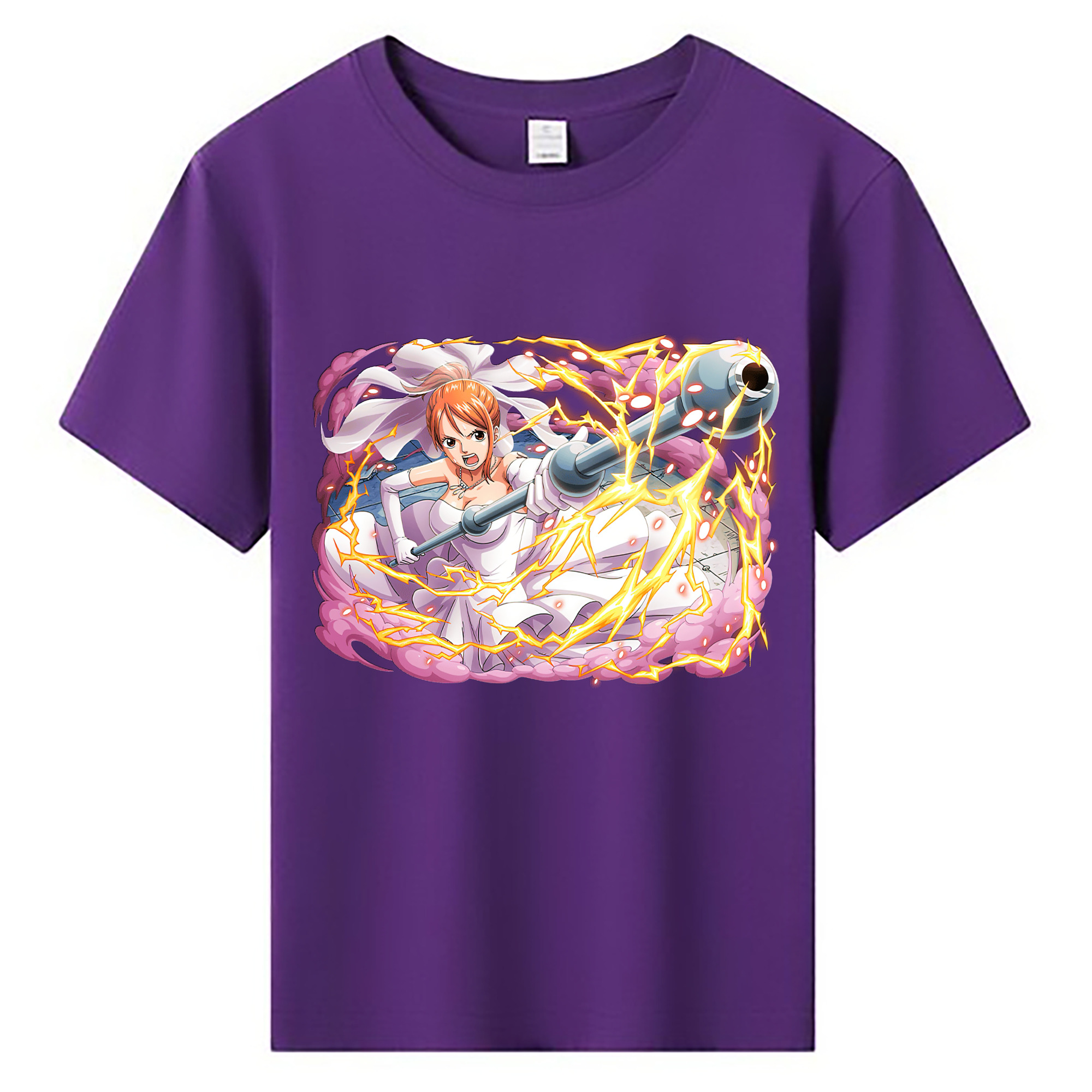 （画像用） ワンピース ナミ ONE PIECE Nami 綿100％キッズTシャツ（フロントプリント）