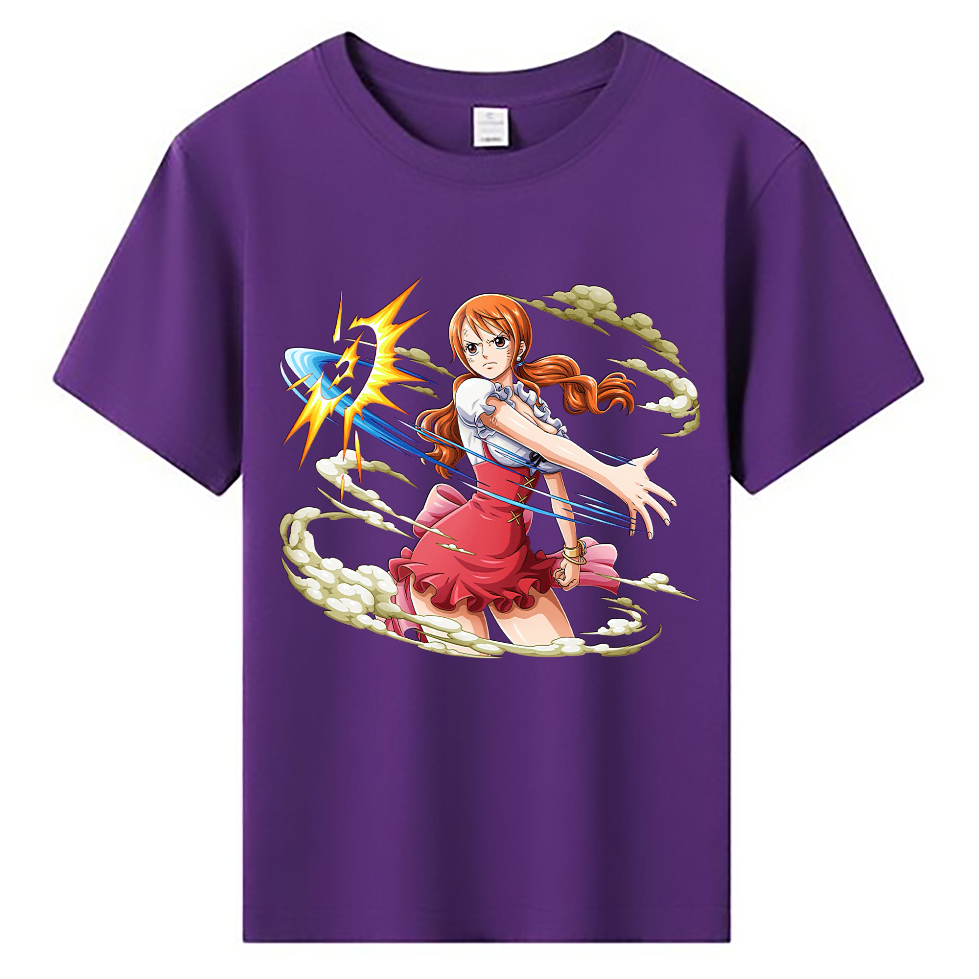 （画像用） ワンピース ナミ ONE PIECE Nami 綿100％キッズTシャツ（フロントプリント）