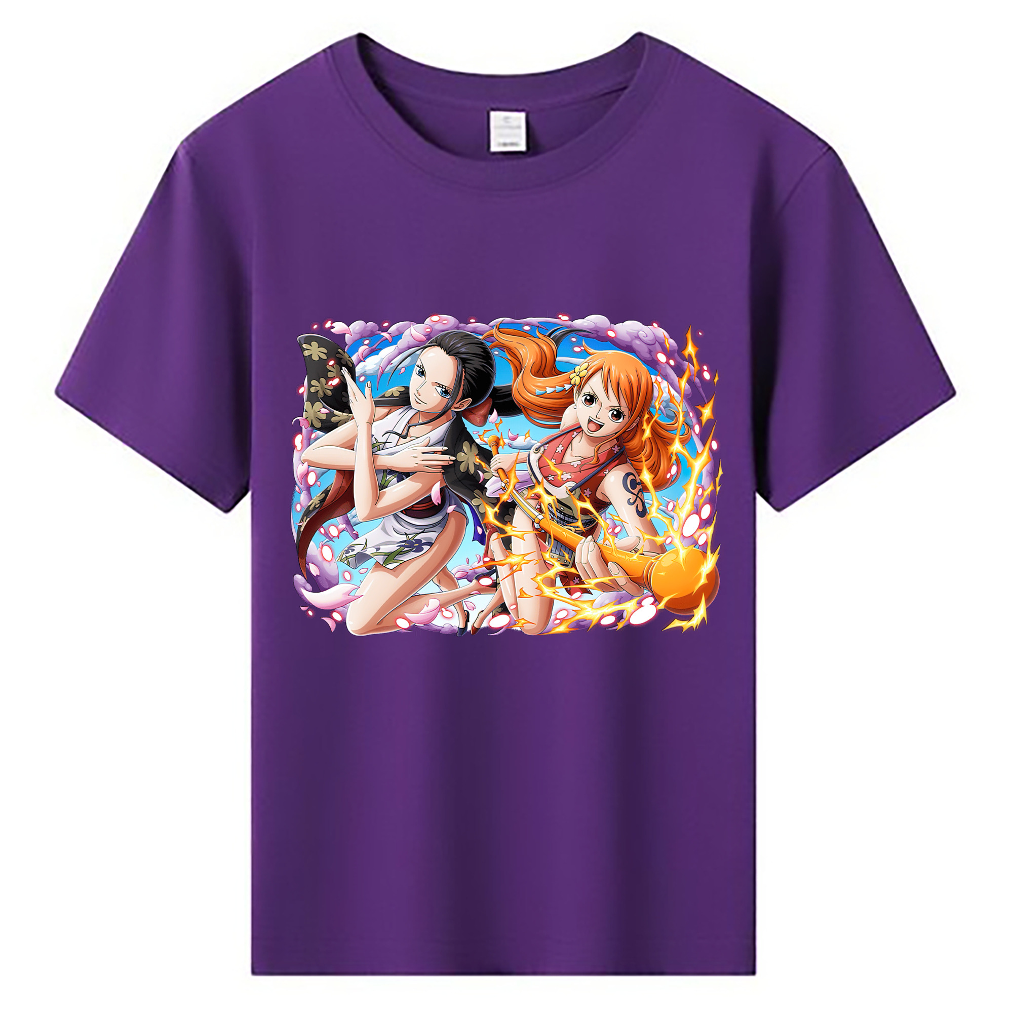 （画像用） ワンピース ナミ ONE PIECE Nami 綿100％キッズTシャツ（フロントプリント）