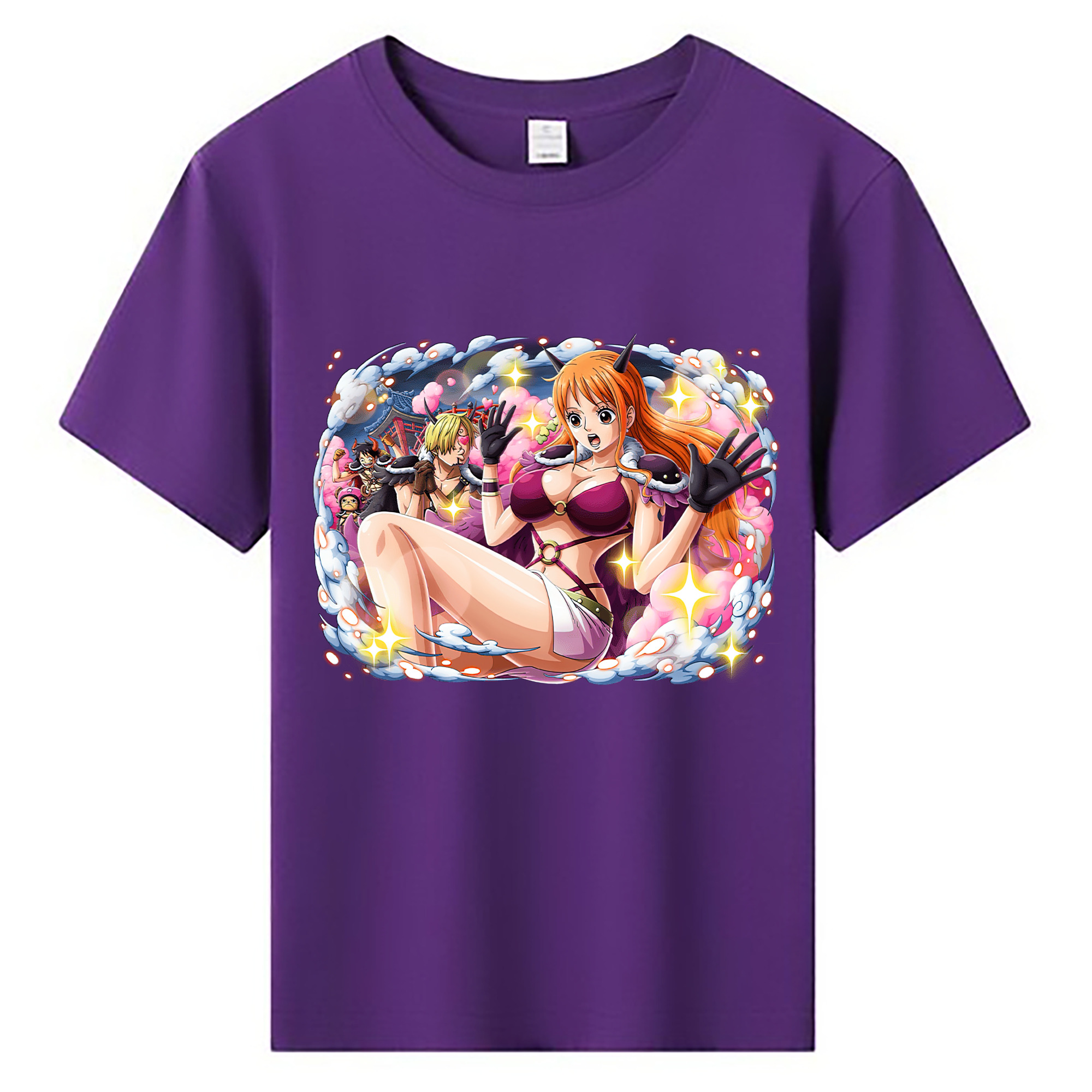 （画像用） ワンピース ナミ ONE PIECE Nami 綿100％キッズTシャツ（フロントプリント）