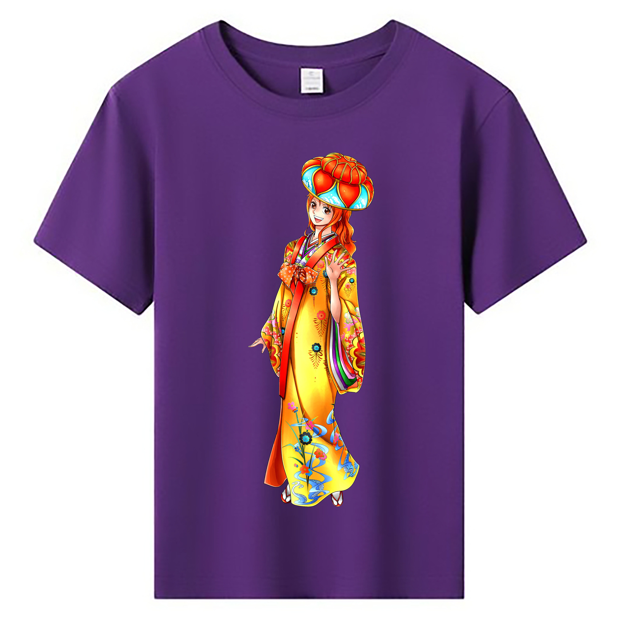 （画像用） ワンピース ナミ ONE PIECE Nami 綿100％キッズTシャツ（フロントプリント）